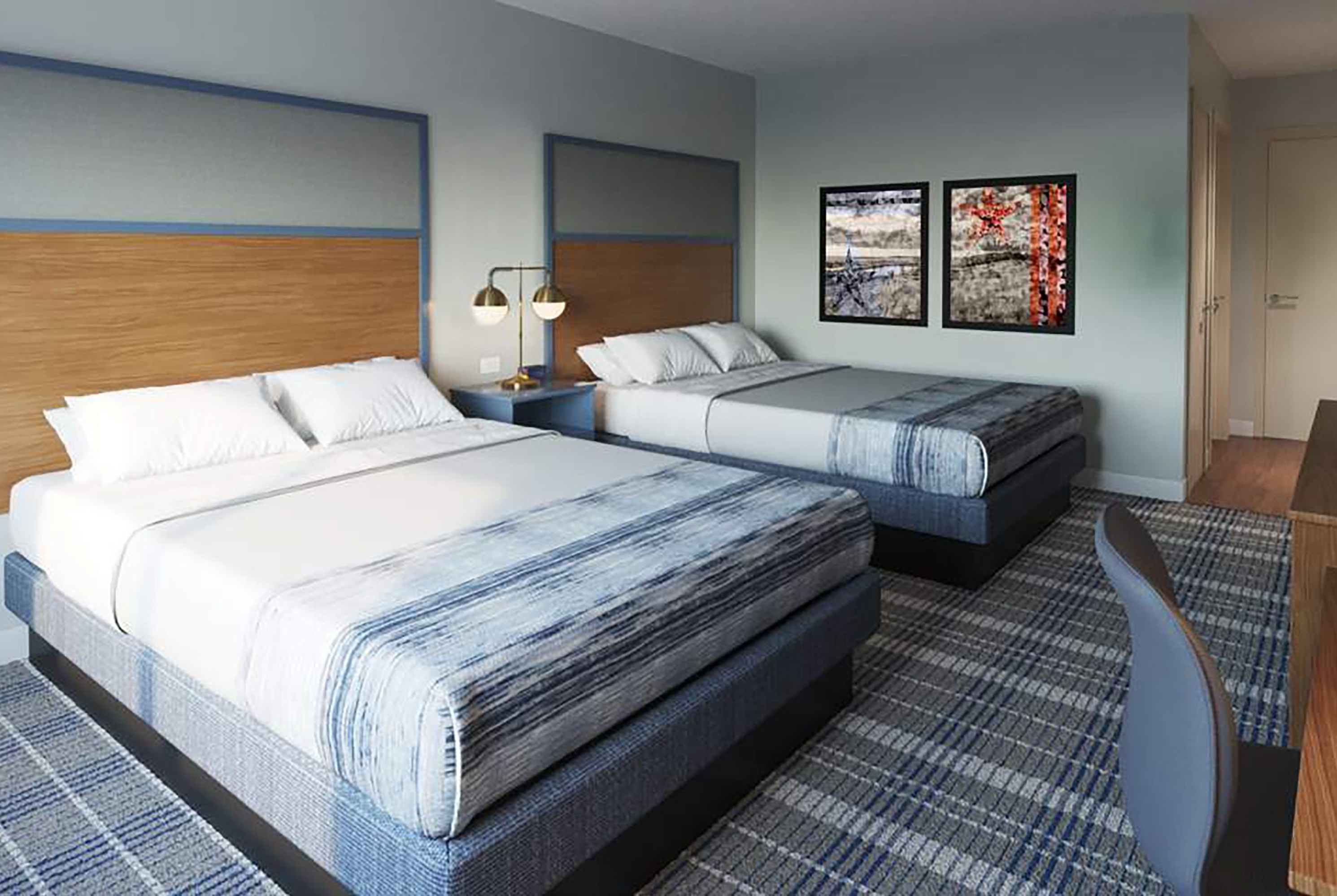 Guest room at the AmericInn by Wyndham Mountain Lake MN in Mountain Lake, Minnesota