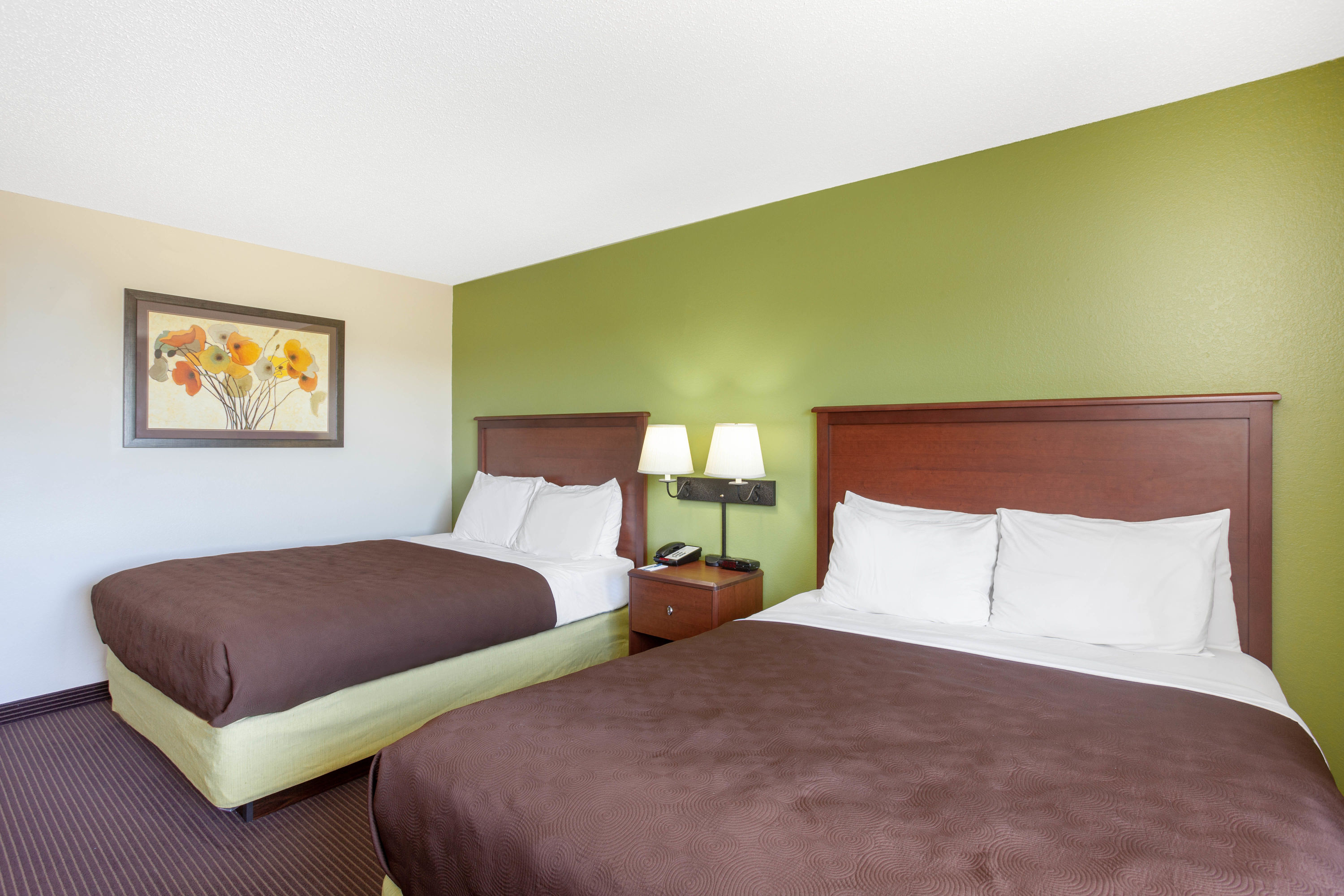 Guest room at the AmericInn by Wyndham Stillwater in Oak Park Heights, Minnesota