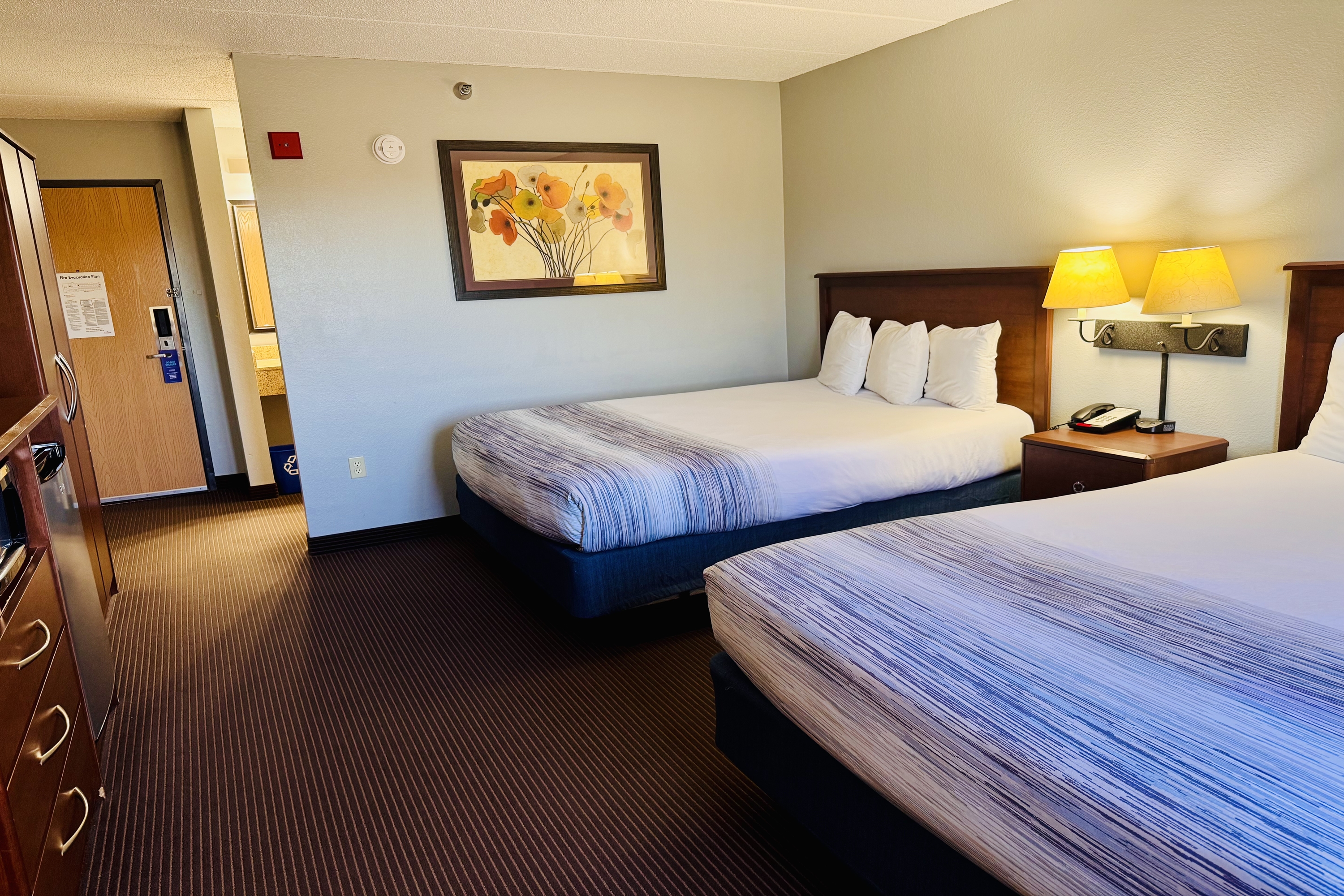 Guest room at the AmericInn by Wyndham Stillwater in Oak Park Heights, Minnesota