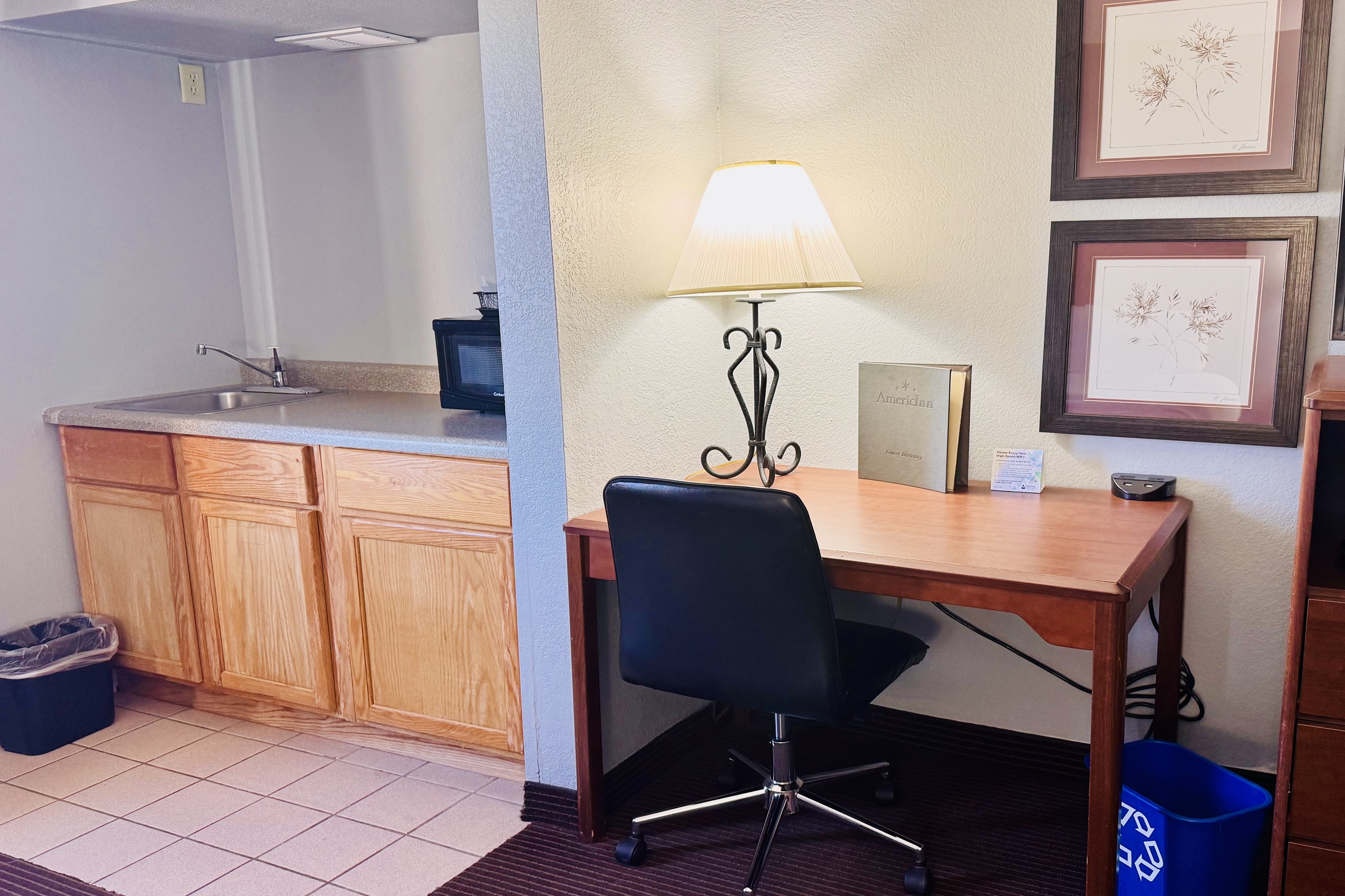 Guest room at the AmericInn by Wyndham Stillwater in Oak Park Heights, Minnesota