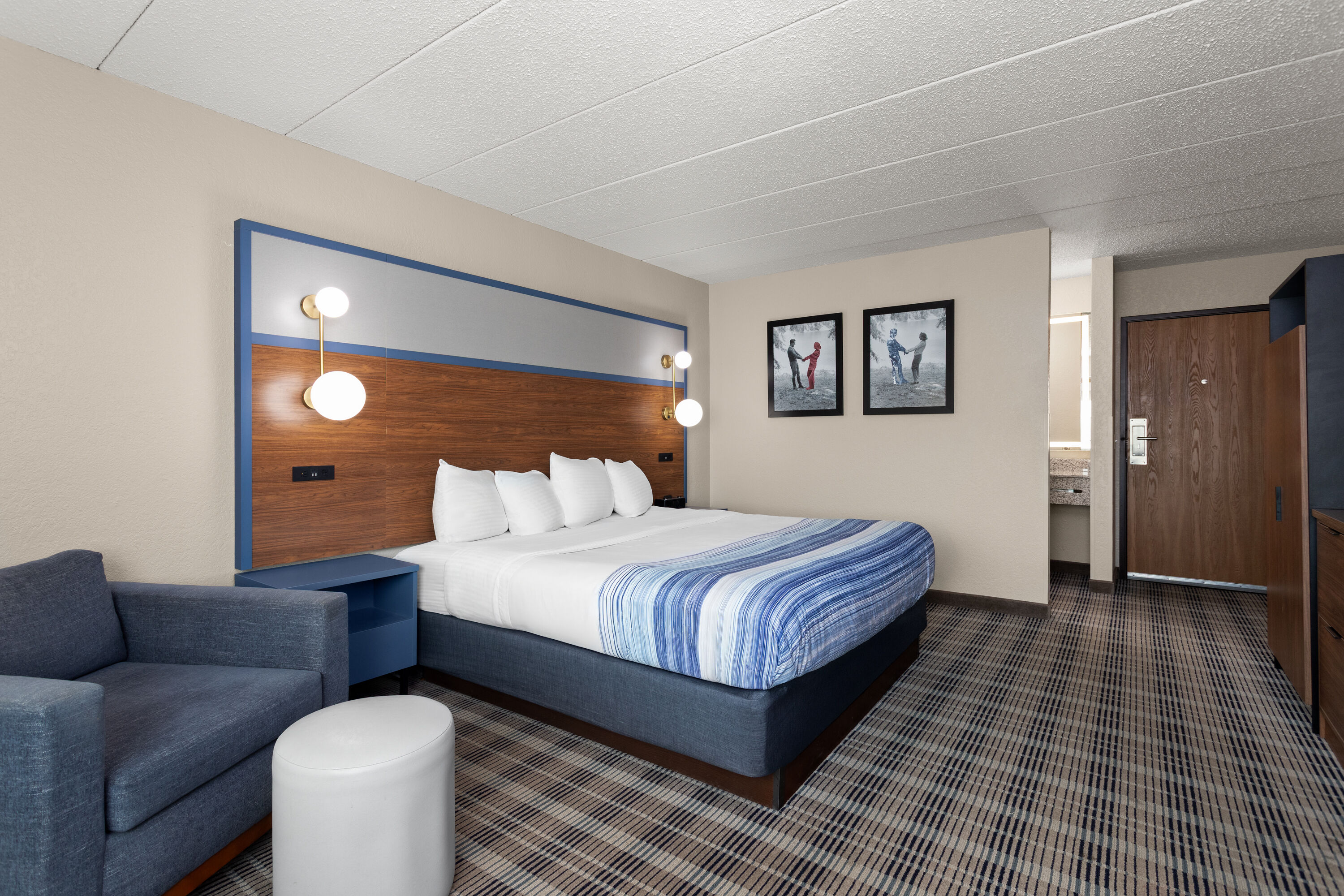 Guest room at the AmericInn by Wyndham Roseau in Roseau, Minnesota