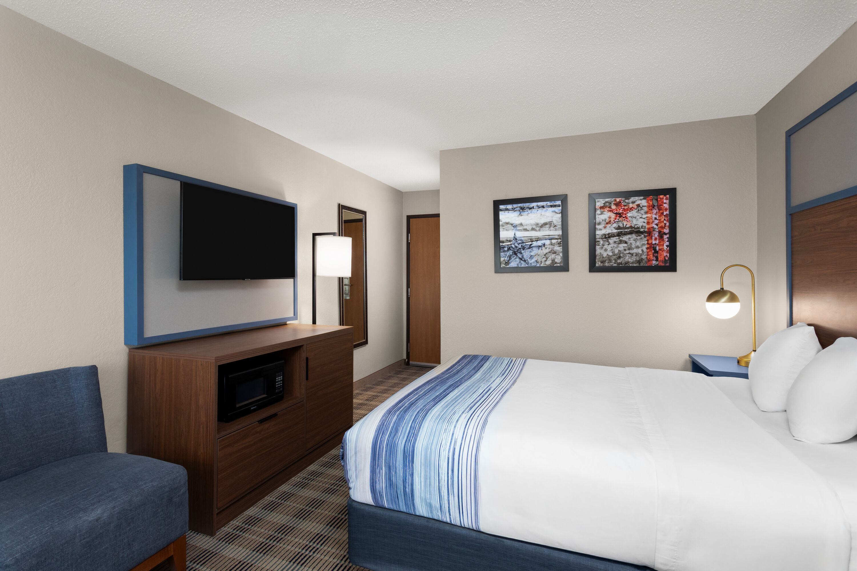 Guest room at the AmericInn by Wyndham Roseau in Roseau, Minnesota