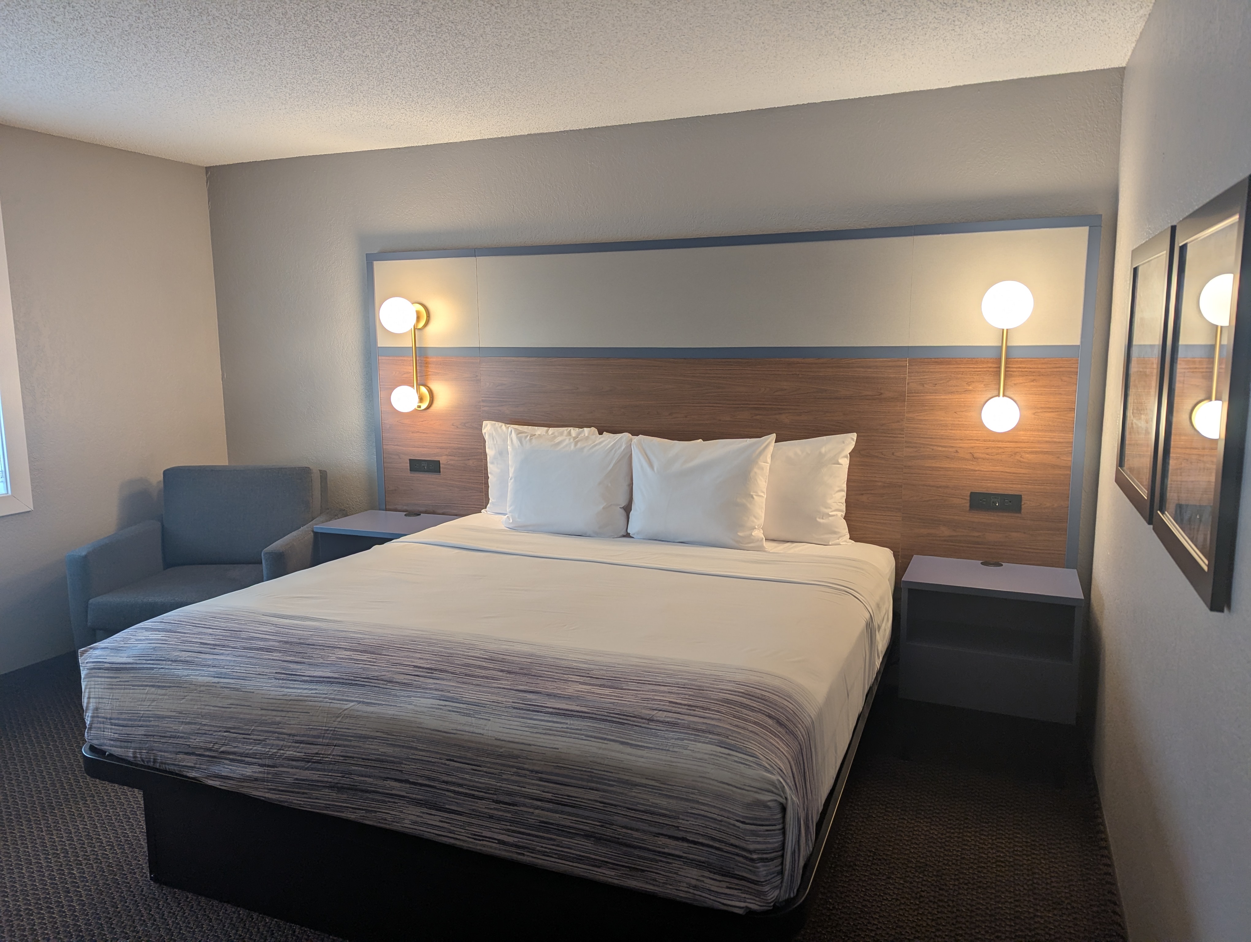 Guest room at the AmericInn by Wyndham St. Peter in Saint Peter, Minnesota