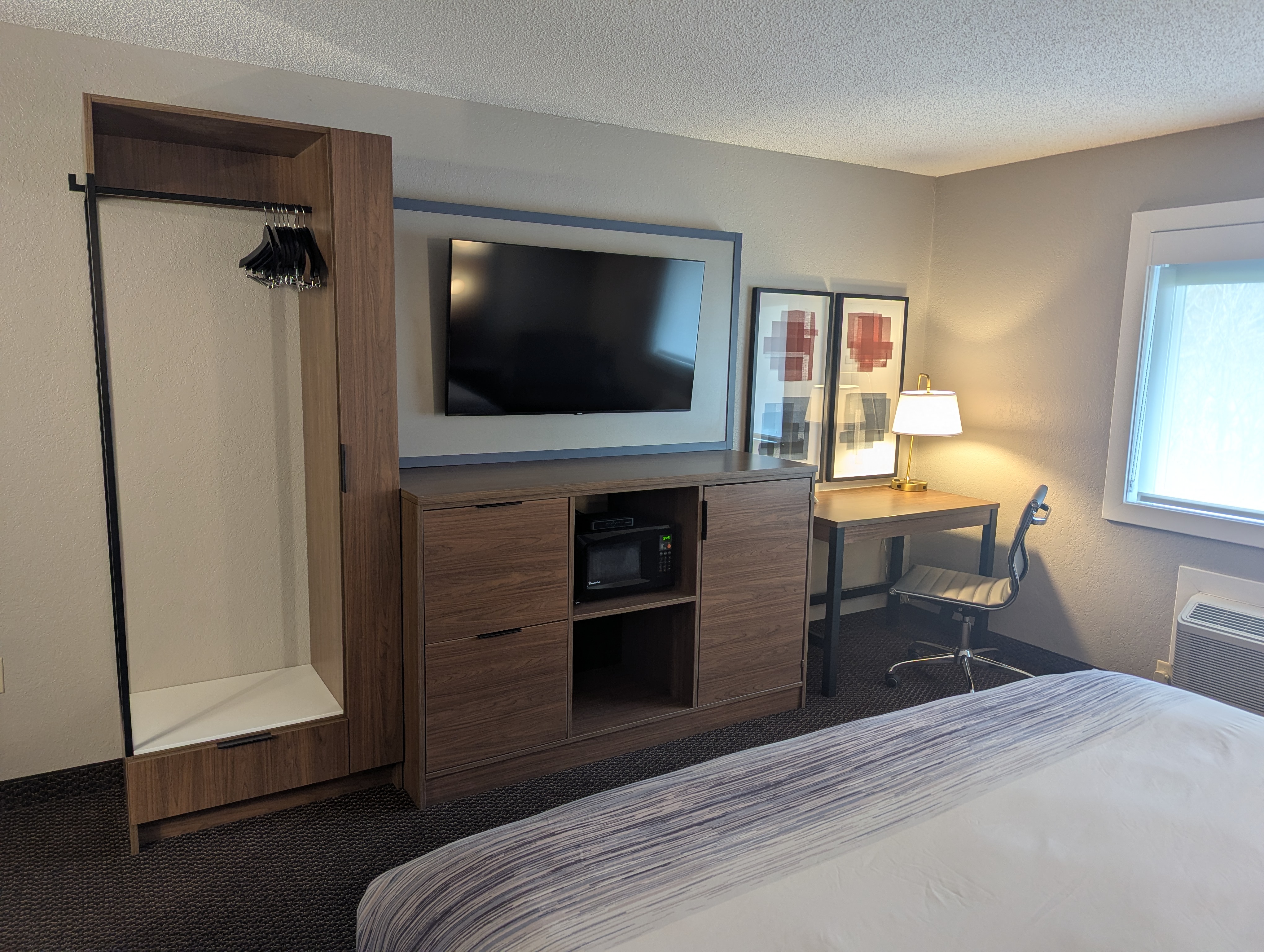 Guest room at the AmericInn by Wyndham St. Peter in Saint Peter, Minnesota