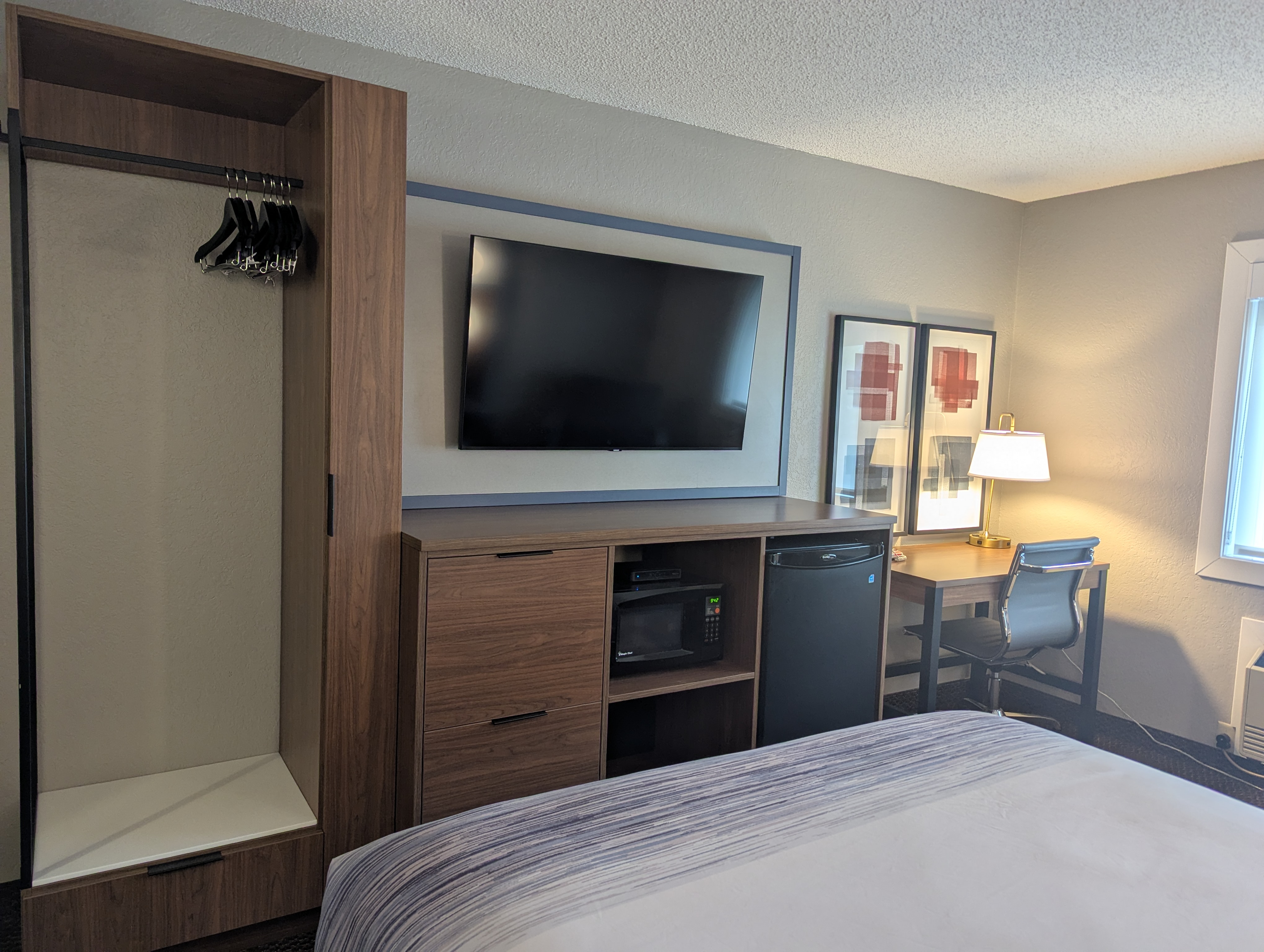 Guest room at the AmericInn by Wyndham St. Peter in Saint Peter, Minnesota