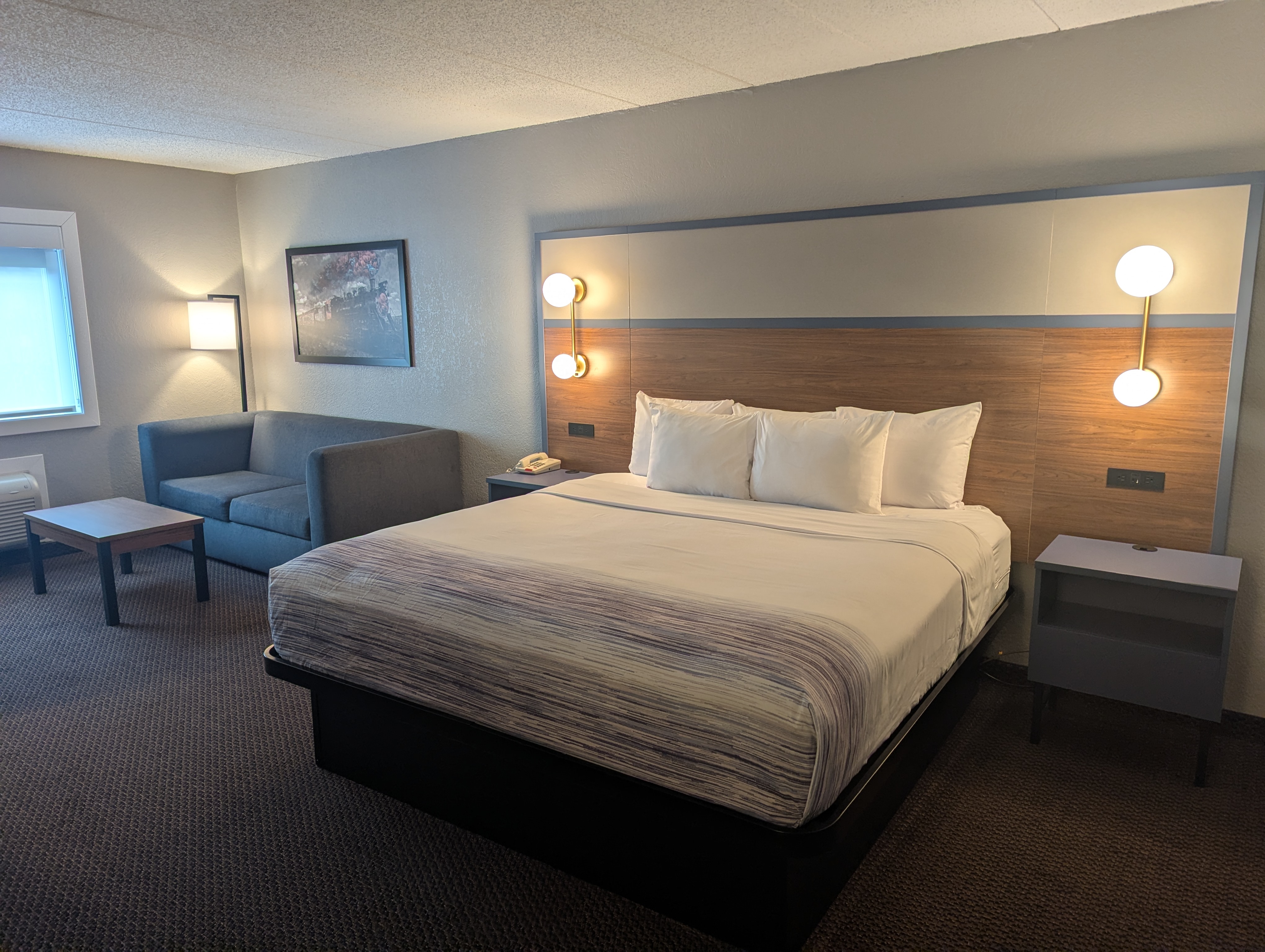 Guest room at the AmericInn by Wyndham St. Peter in Saint Peter, Minnesota
