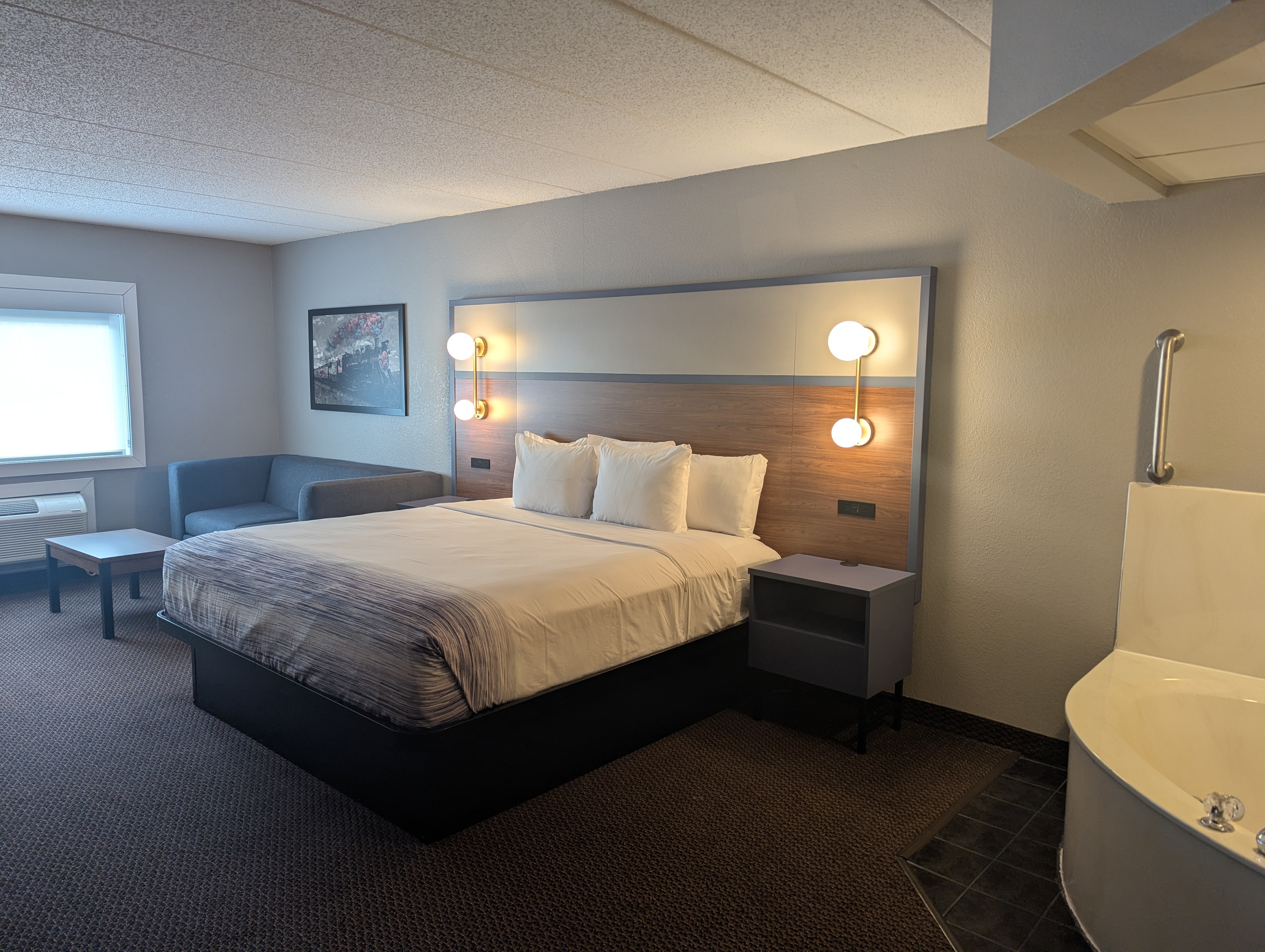 Guest room at the AmericInn by Wyndham St. Peter in Saint Peter, Minnesota