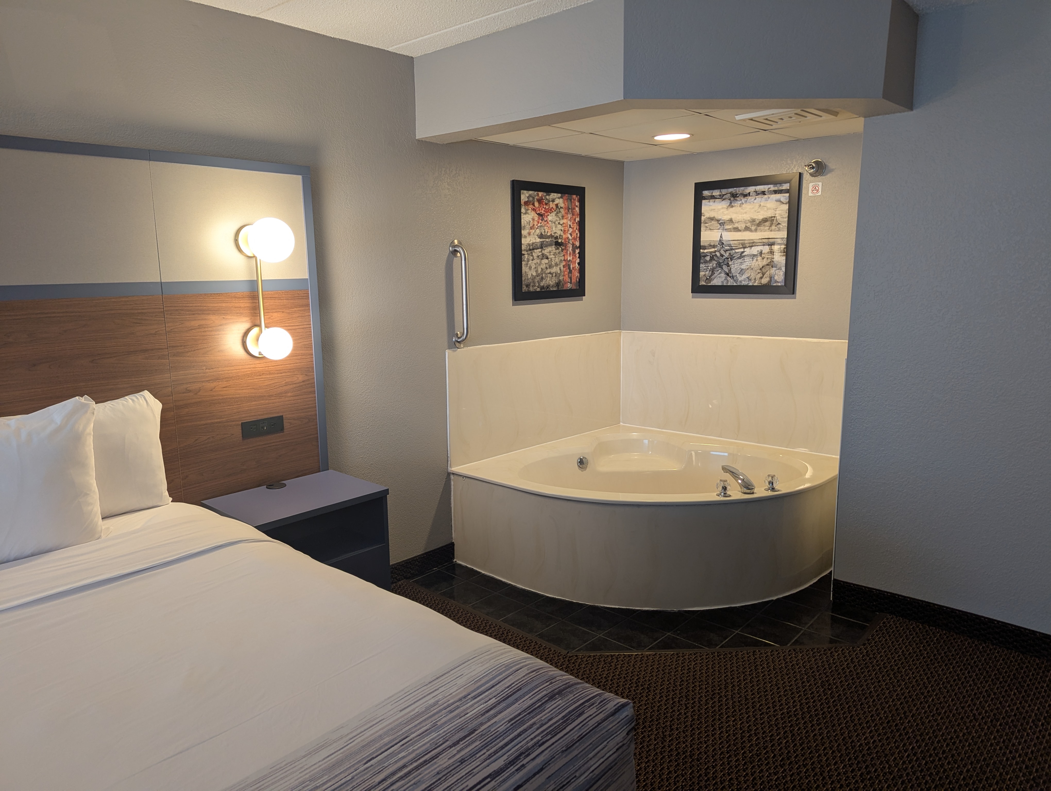 Guest room at the AmericInn by Wyndham St. Peter in Saint Peter, Minnesota