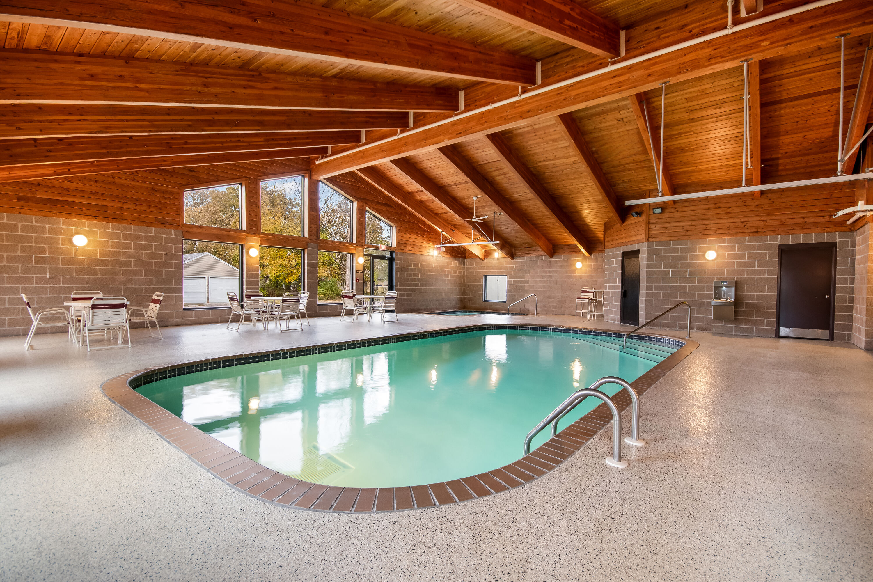 Indoor pool at the AmericInn by Wyndham St. Peter in Saint Peter, Minnesota