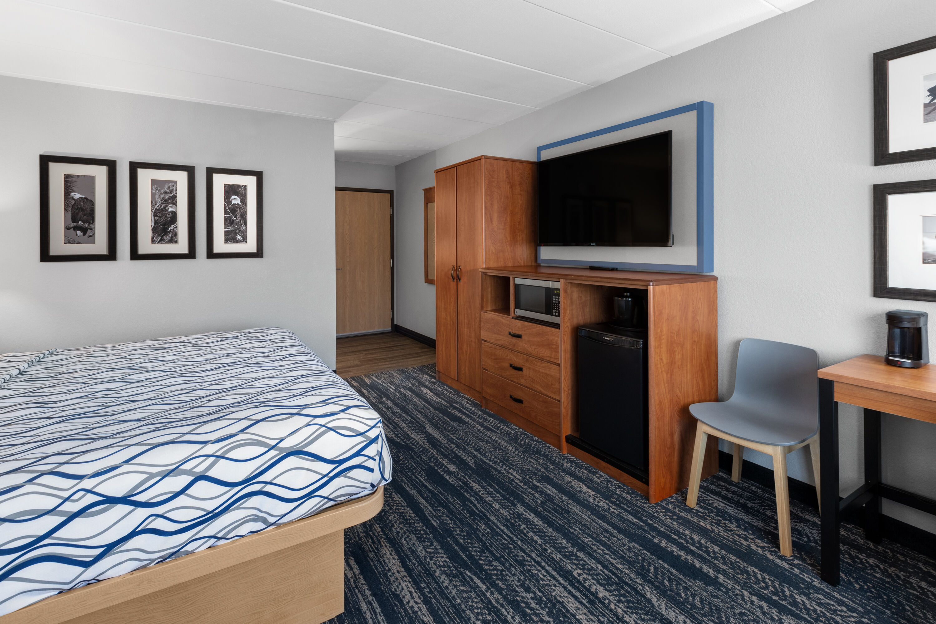 Guest room at the AmericInn by Wyndham Wabasha in Wabasha, Minnesota