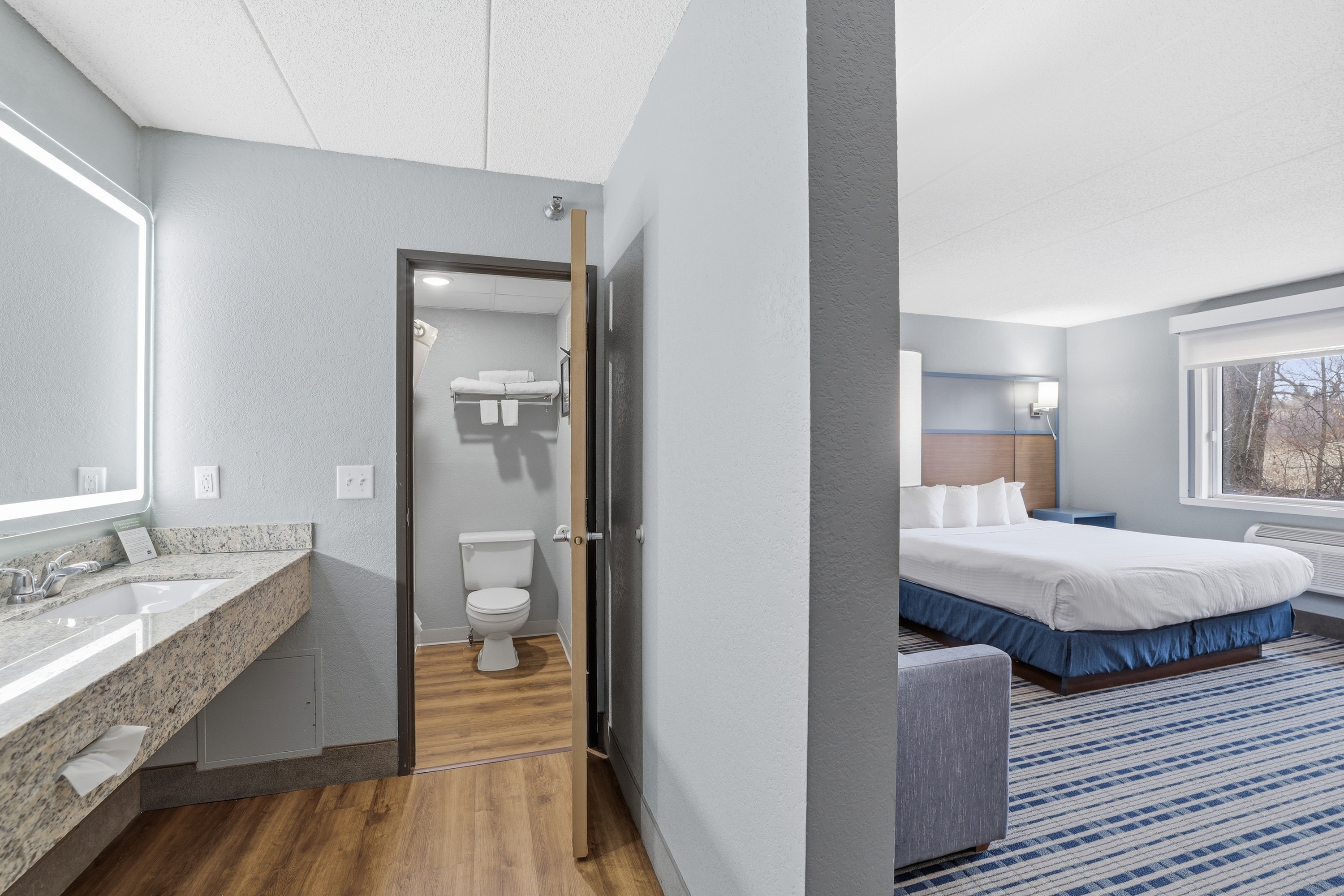 Guest room at the AmericInn by Wyndham White Bear Lake St. Paul in White Bear Lake, Minnesota