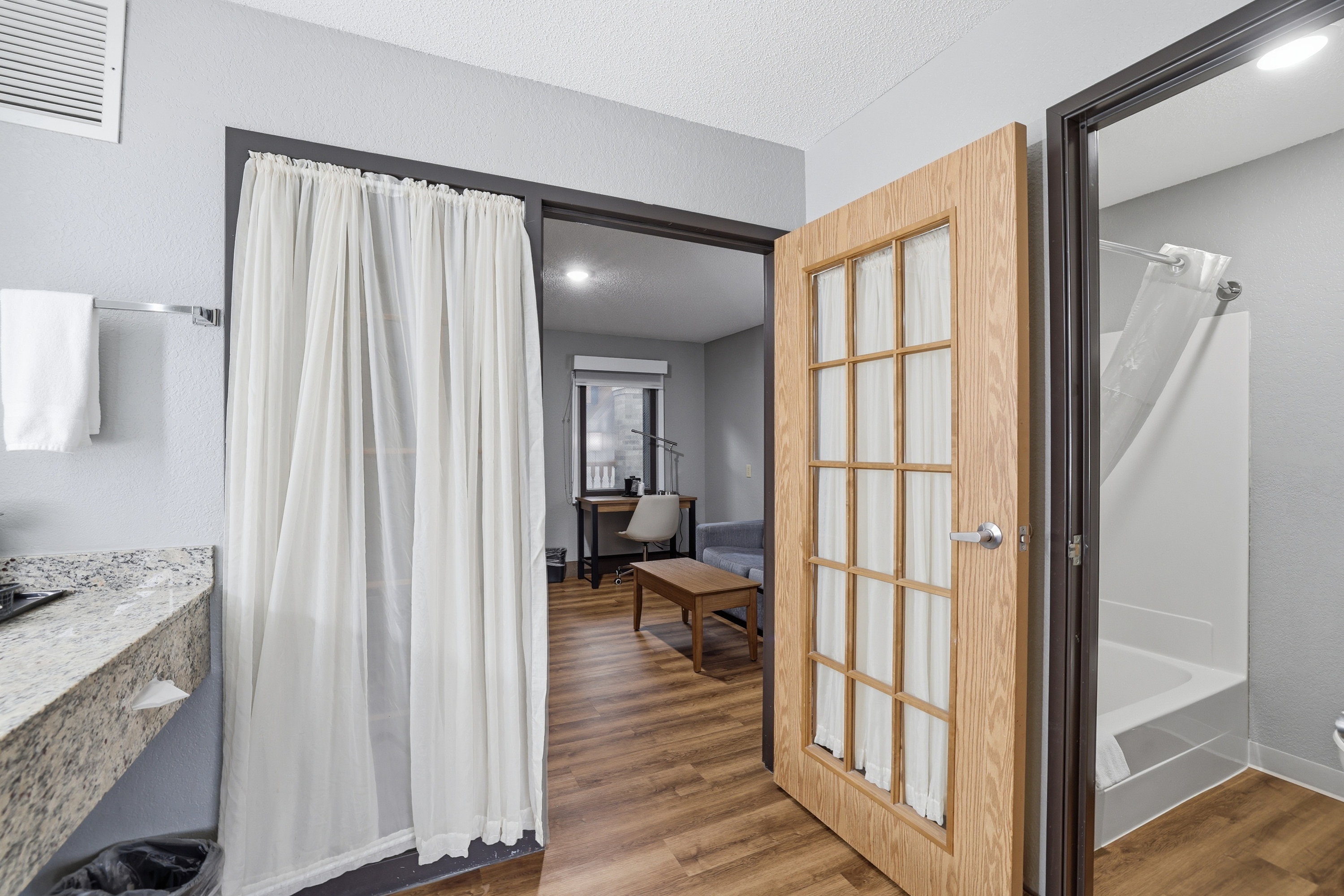 Guest room at the AmericInn by Wyndham White Bear Lake St. Paul in White Bear Lake, Minnesota