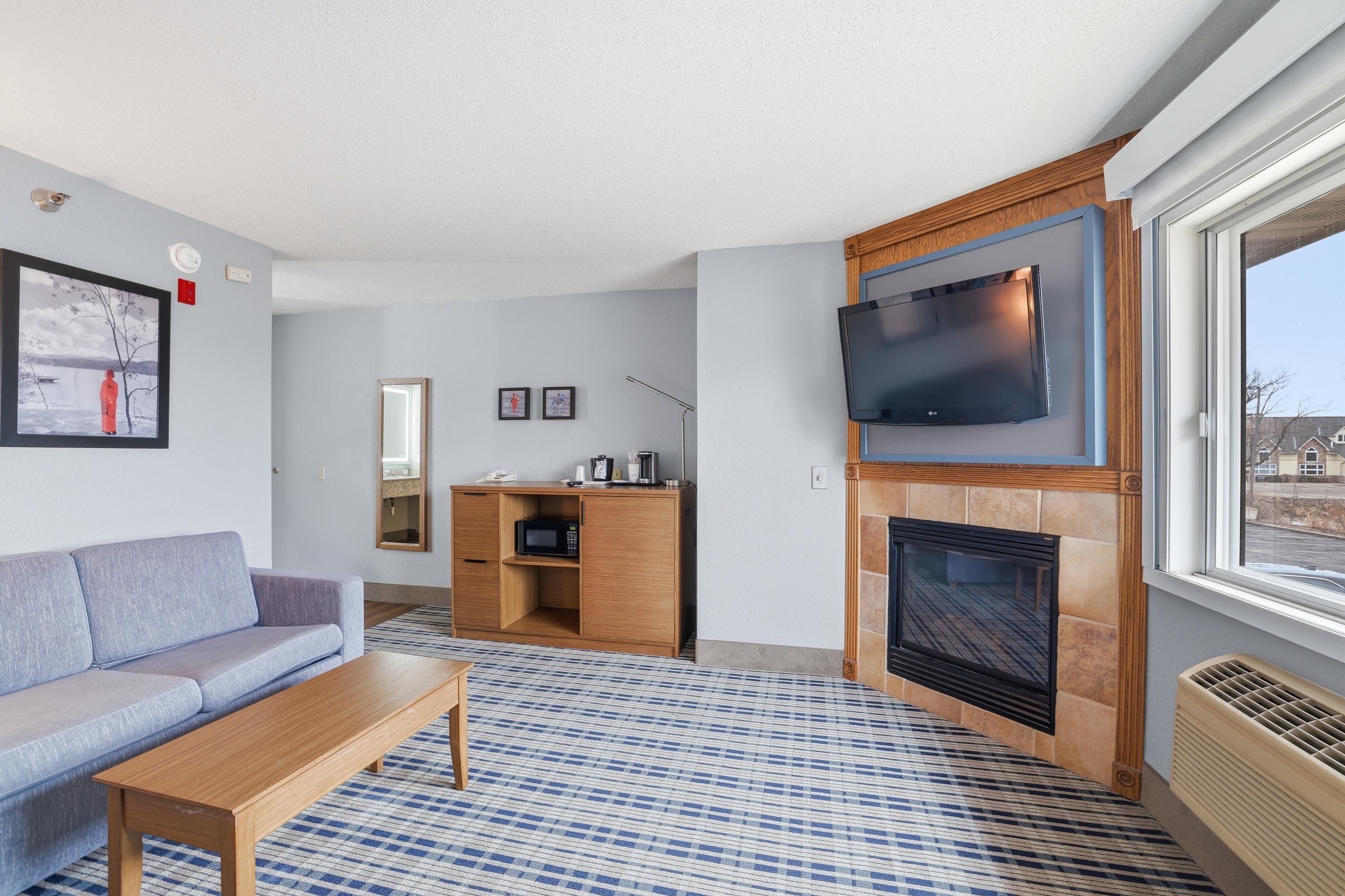 Guest room at the AmericInn by Wyndham White Bear Lake St. Paul in White Bear Lake, Minnesota
