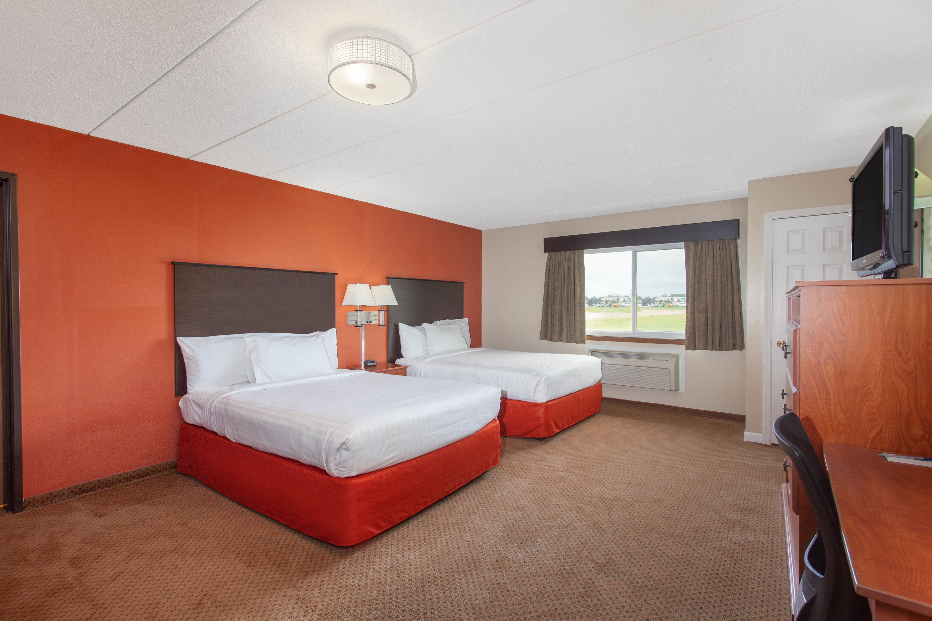 Guest room at the AmericInn by Wyndham Willmar in Willmar, Minnesota