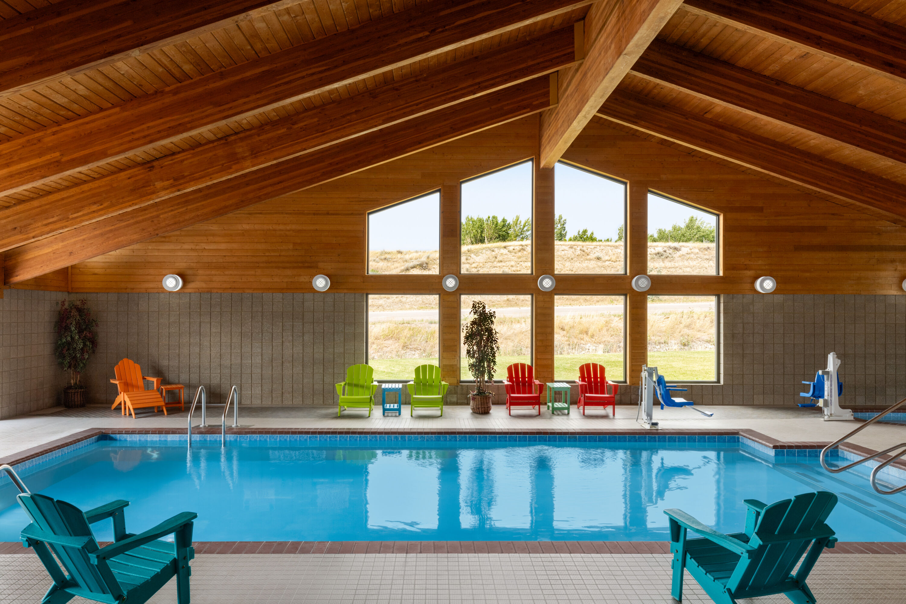Family pool at the AmericInn by Wyndham Havre in Havre, Montana