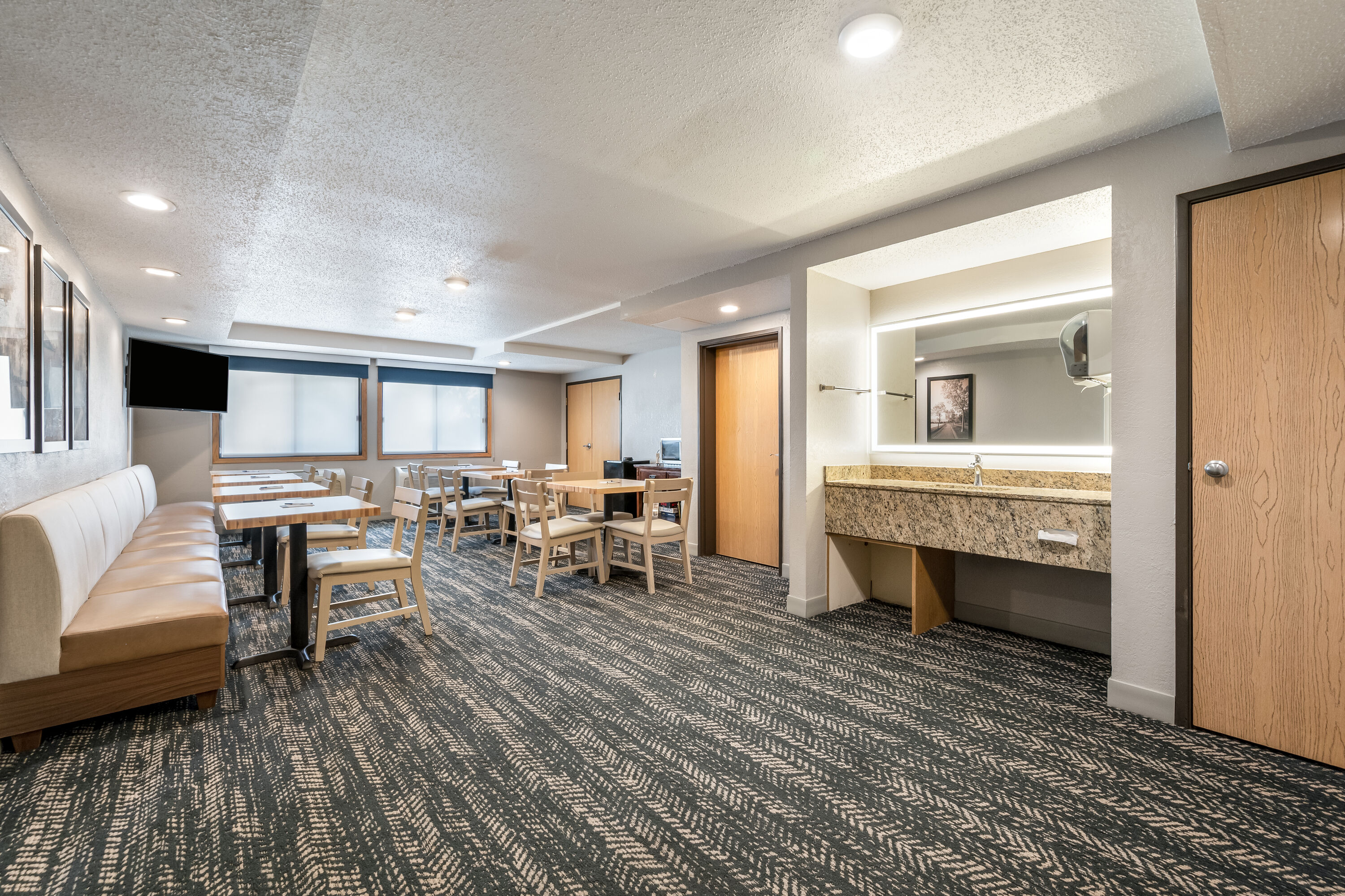 Meeting room at AmericInn by Wyndham Dickinson in Dickinson, North Dakota
