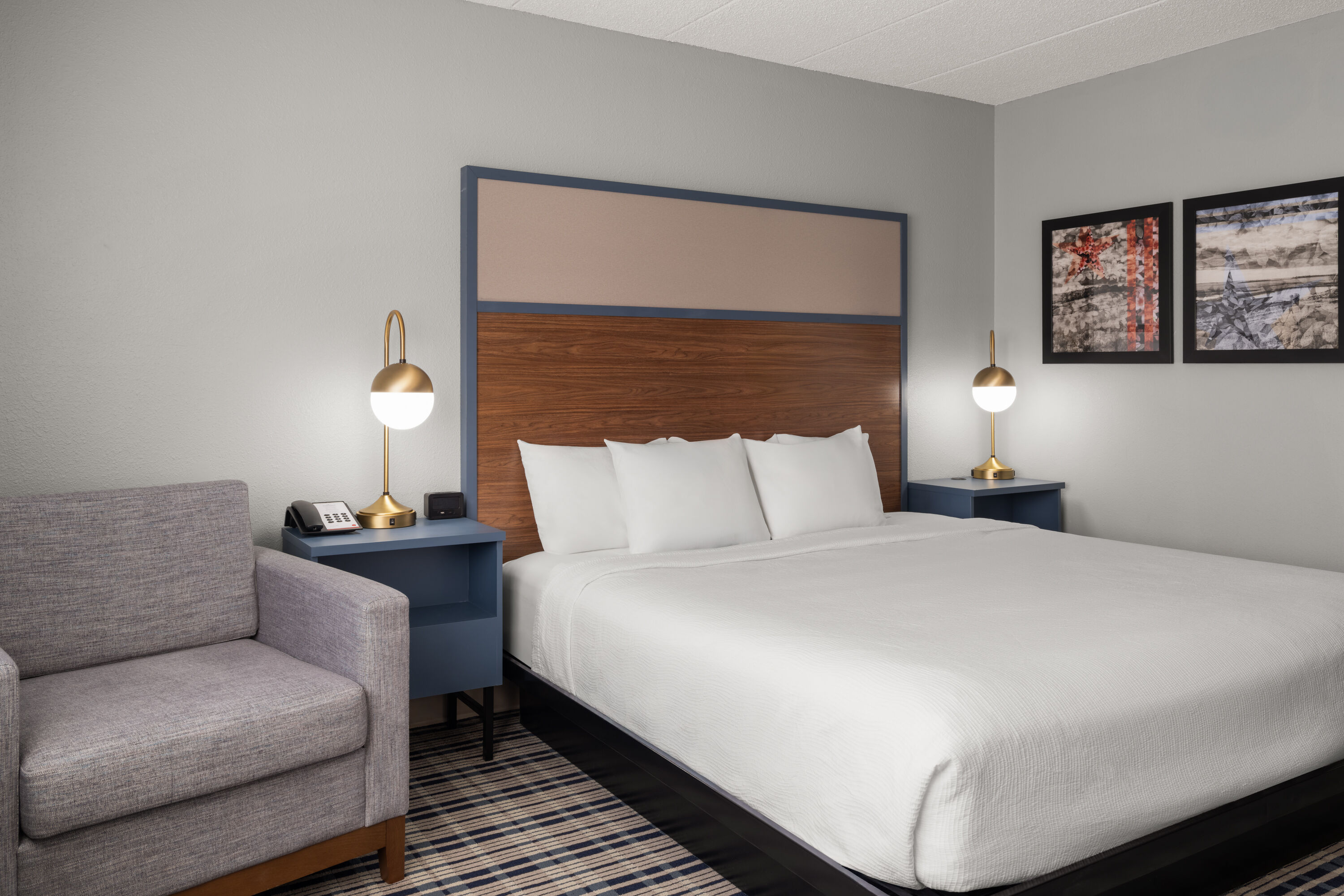 Guest room at the AmericInn by Wyndham Grand Forks in Grand Forks, North Dakota