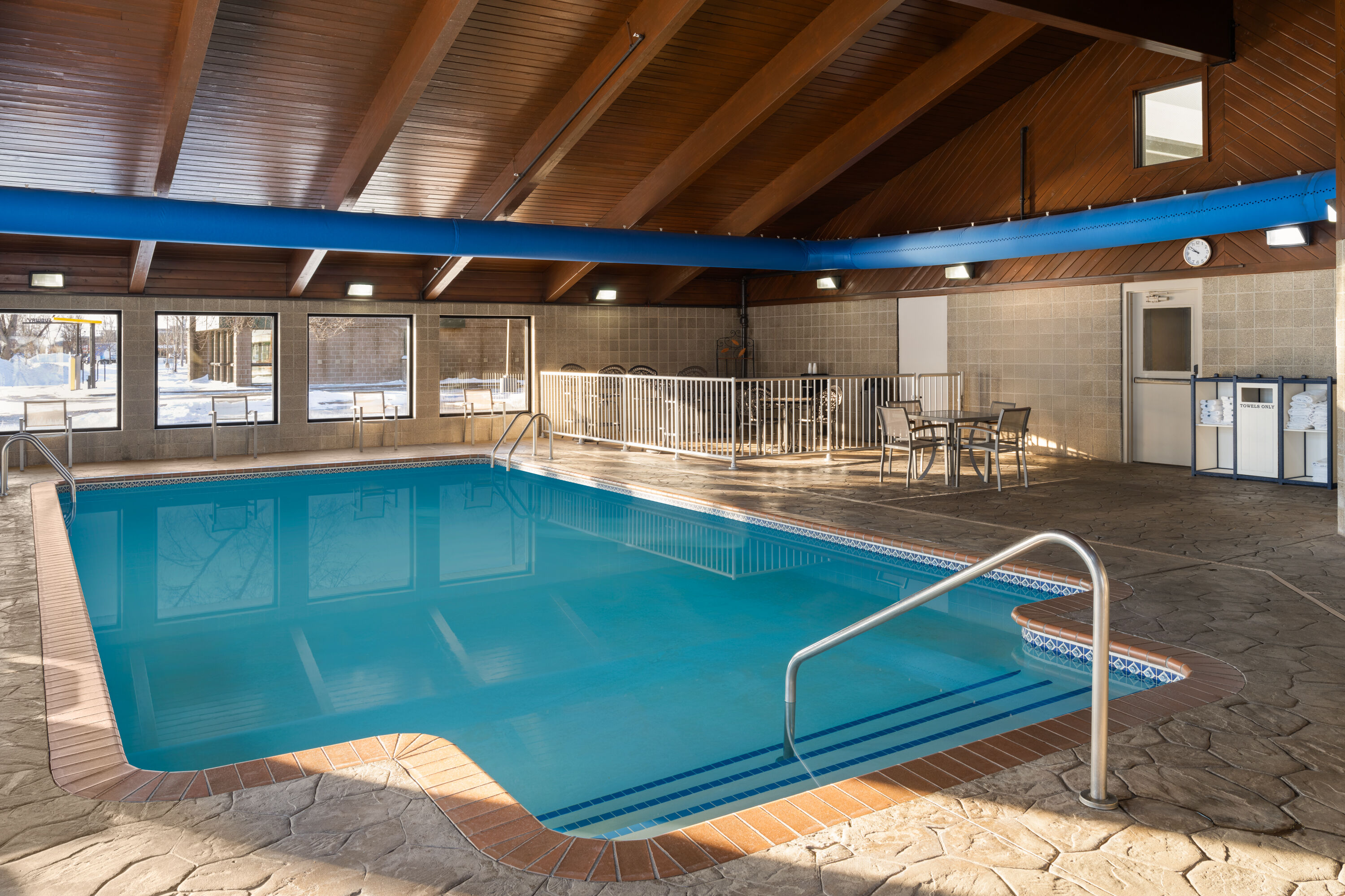 Indoor pool at the AmericInn by Wyndham Grand Forks in Grand Forks, North Dakota