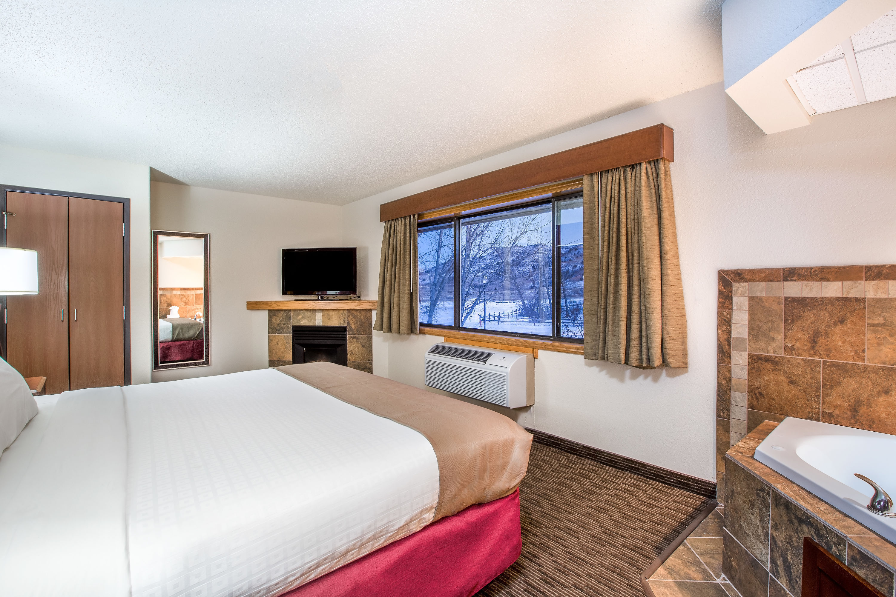 Guest room at the AmericInn by Wyndham Medora in Medora, North Dakota