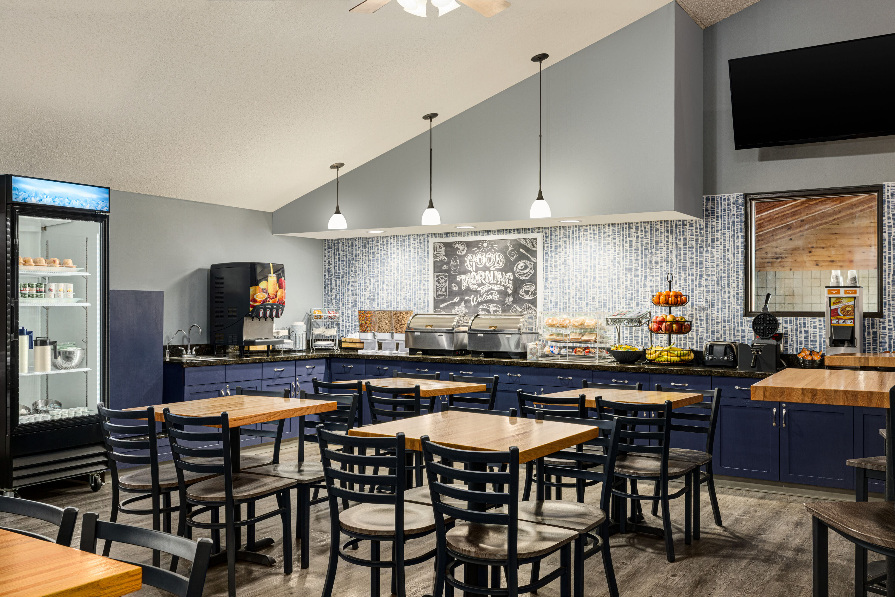 Free breakfast at AmericInn by Wyndham Lincoln South in Lincoln, Nebraska