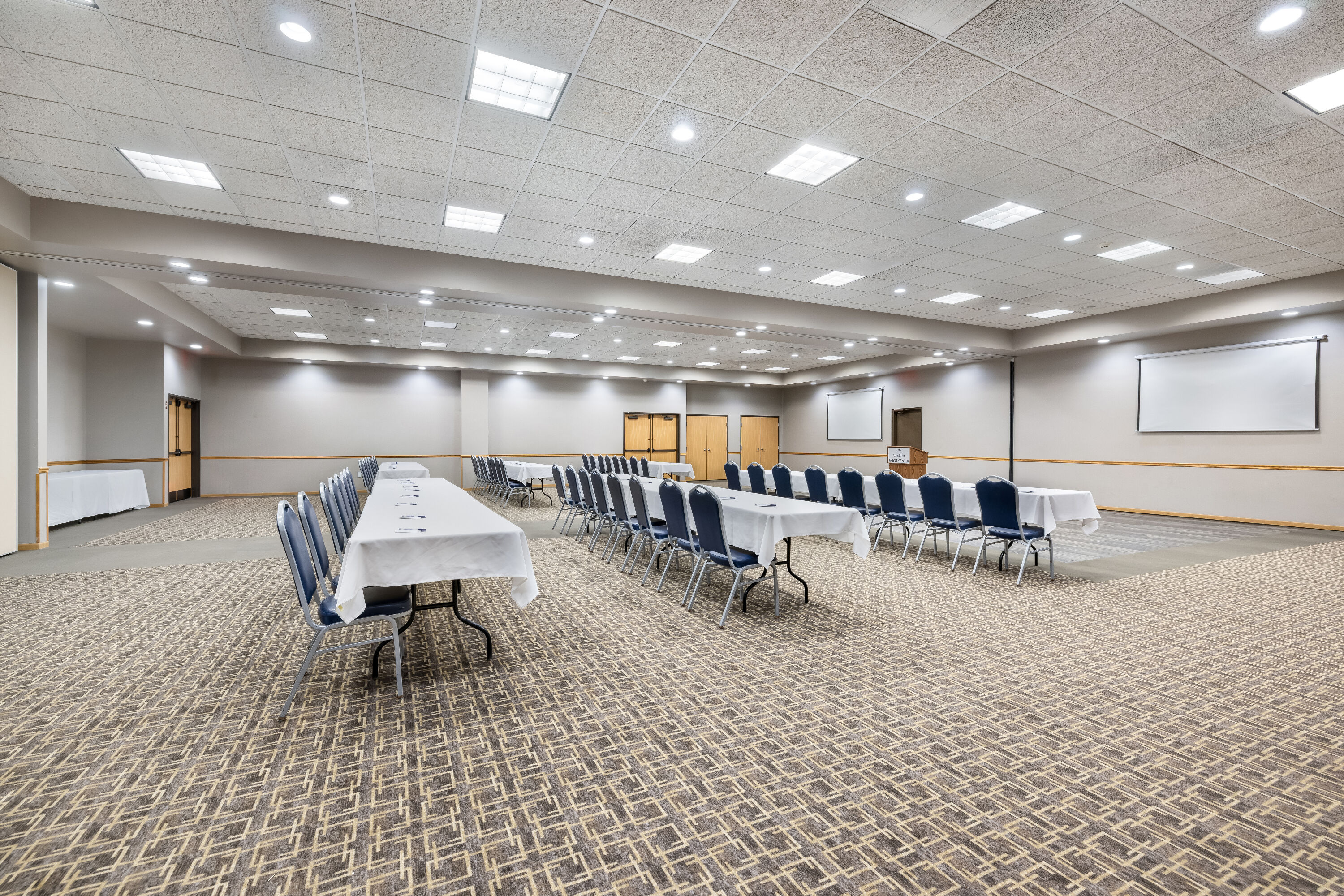 Classroom meeting room at AmericInn by Wyndham Aberdeen Event Center in Aberdeen, South Dakota