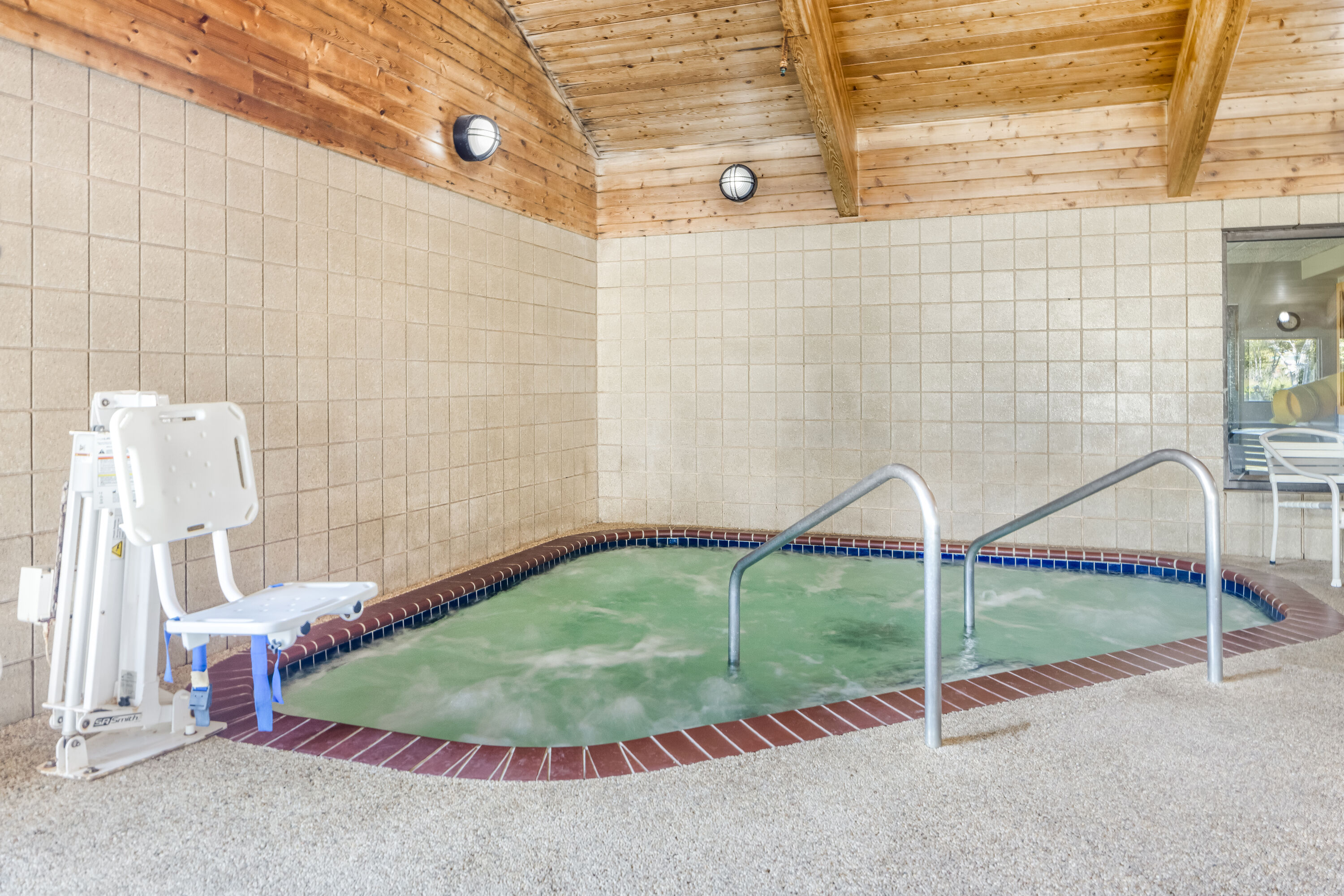 Hot tub at the AmericInn by Wyndham Chamberlain Conference Center in Chamberlain, South Dakota