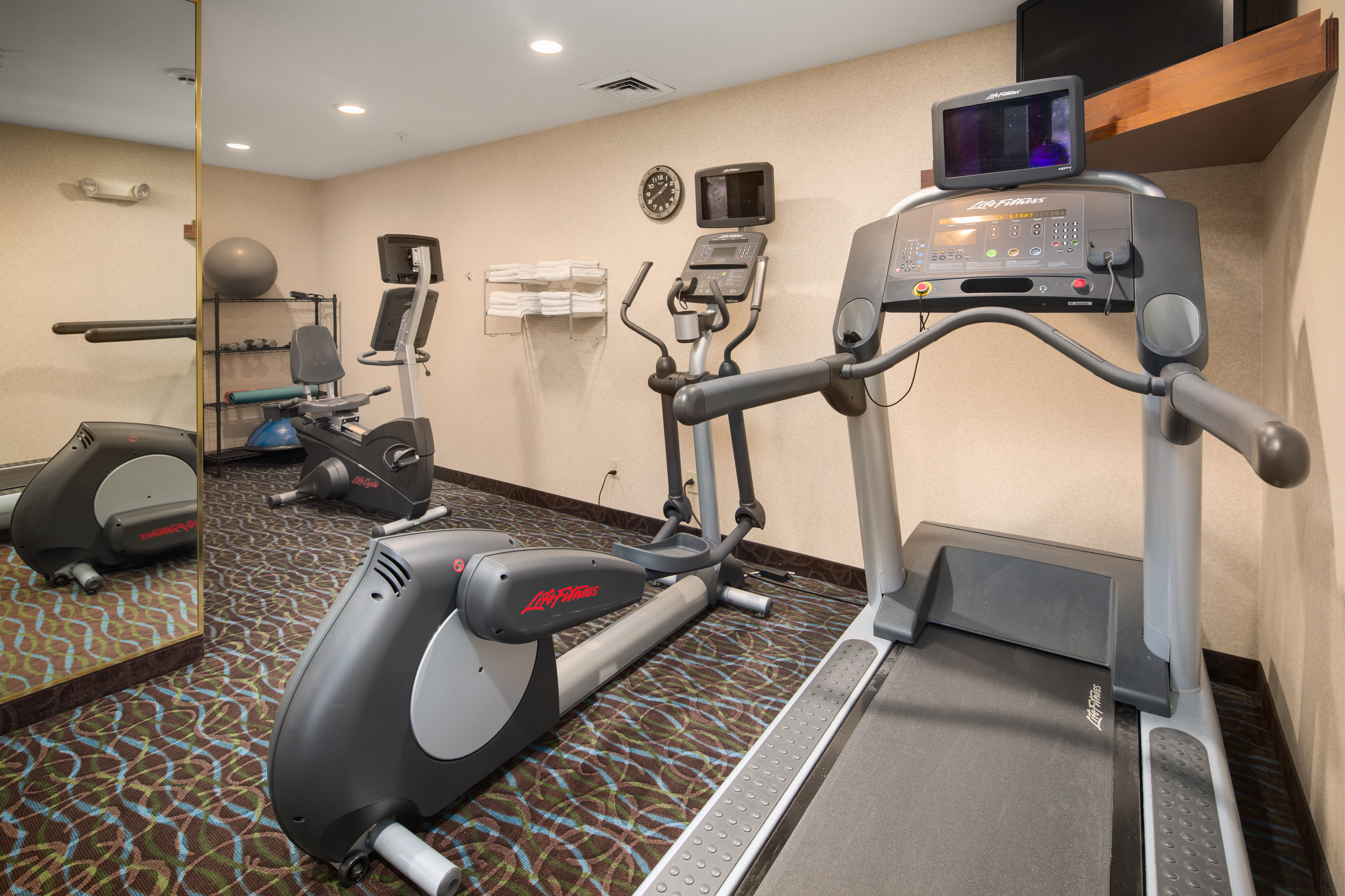 Fitness room at AmericInn by Wyndham Hill City Mt Rushmore in Hill City, South Dakota