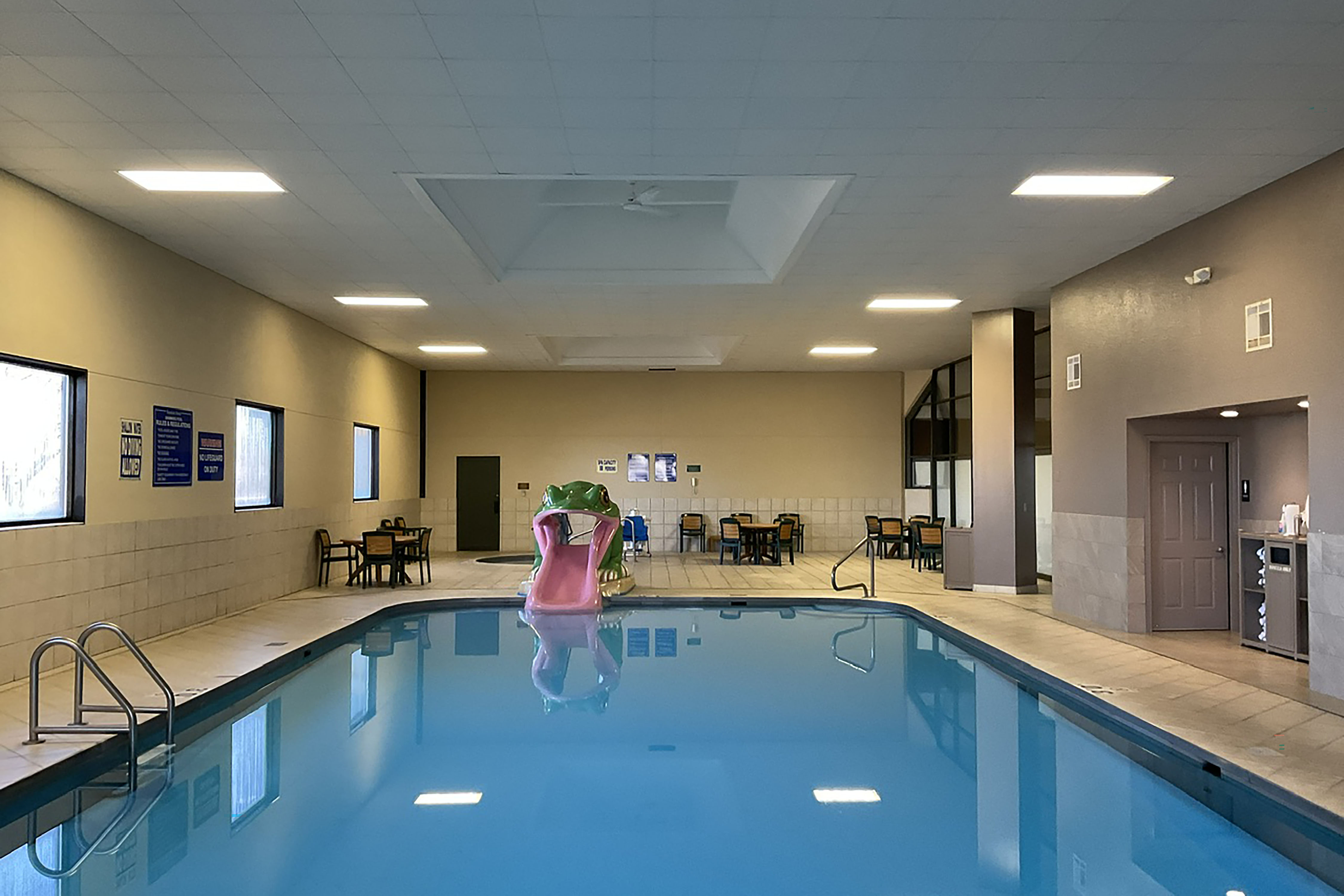 Indoor pool at the AmericInn by Wyndham Watertown in Watertown, South Dakota