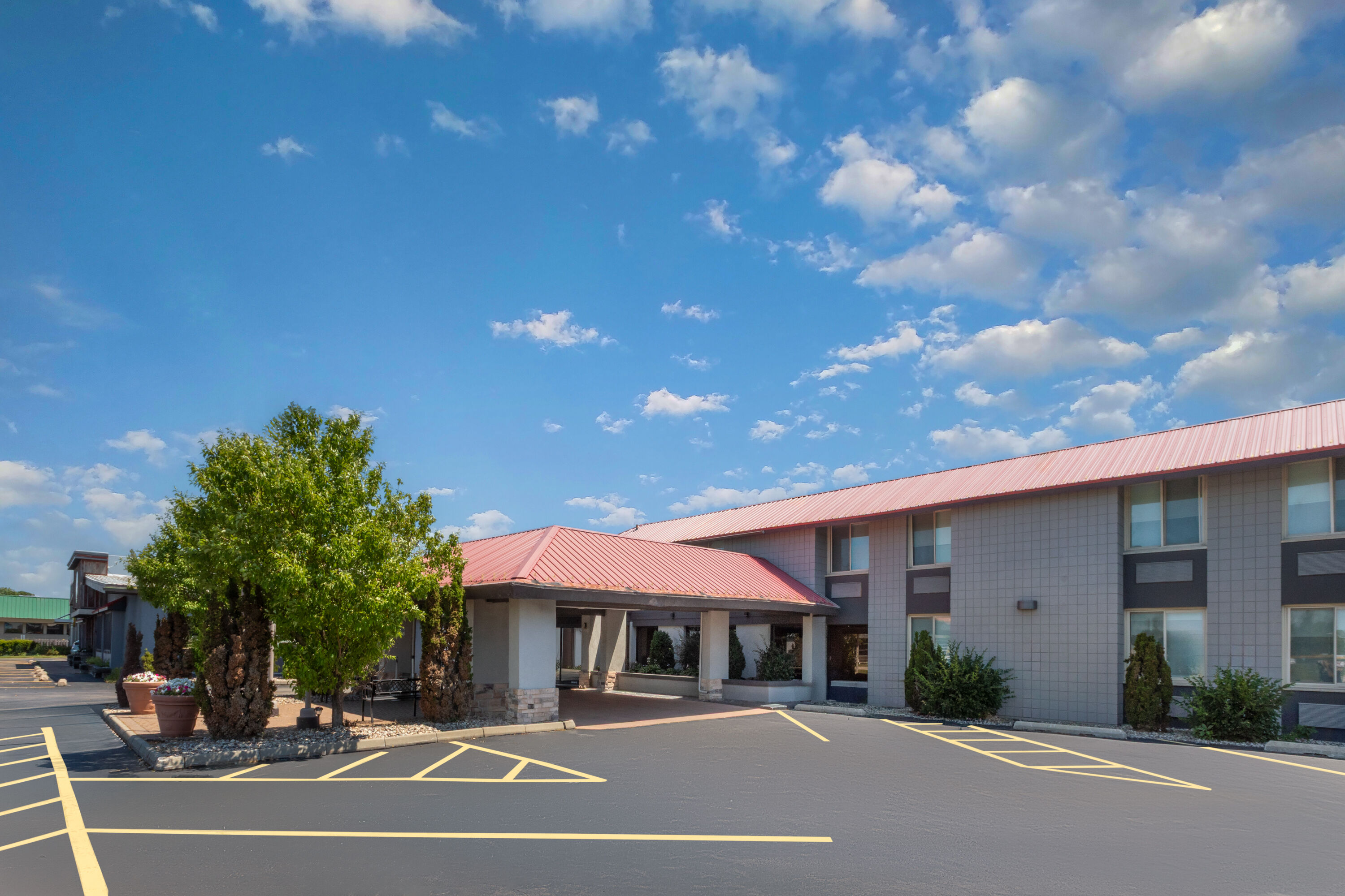 Exterior Day Image of AmericInn by Wyndham Appleton Downtown hotel in Appleton, Wisconsin