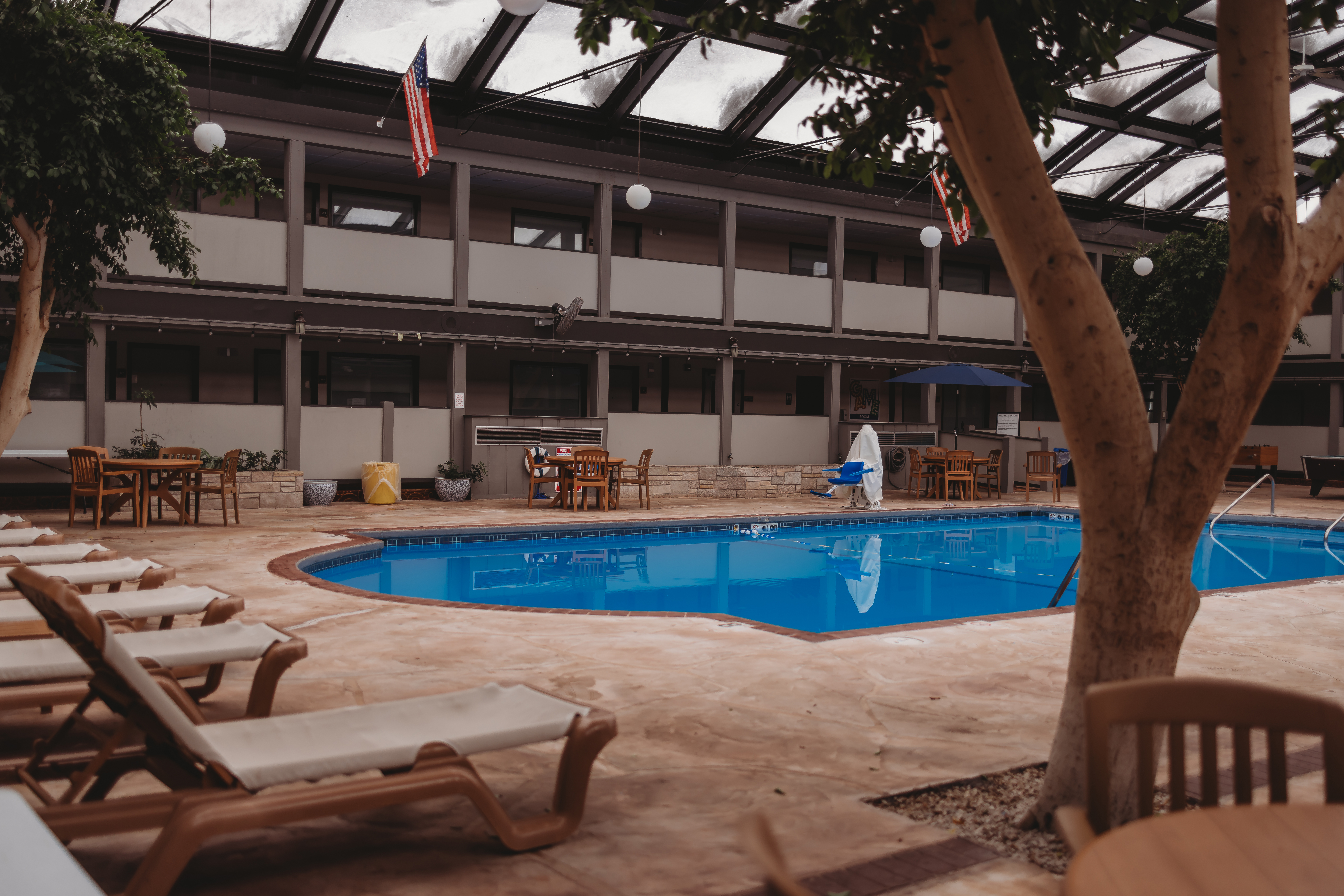 Indoor pool at the AmericInn by Wyndham Appleton Downtown in Appleton, Wisconsin