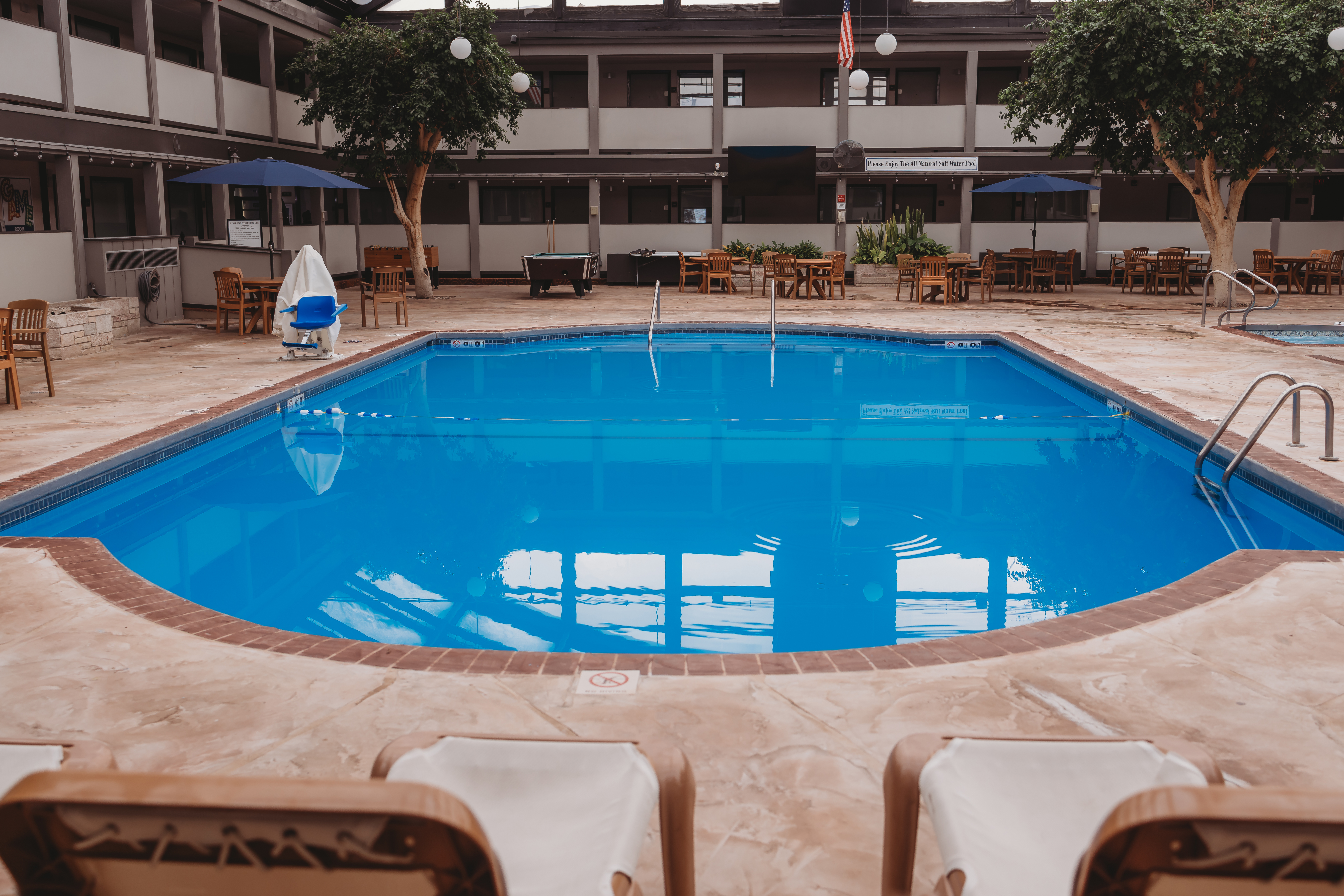 Indoor pool at the AmericInn by Wyndham Appleton Downtown in Appleton, Wisconsin