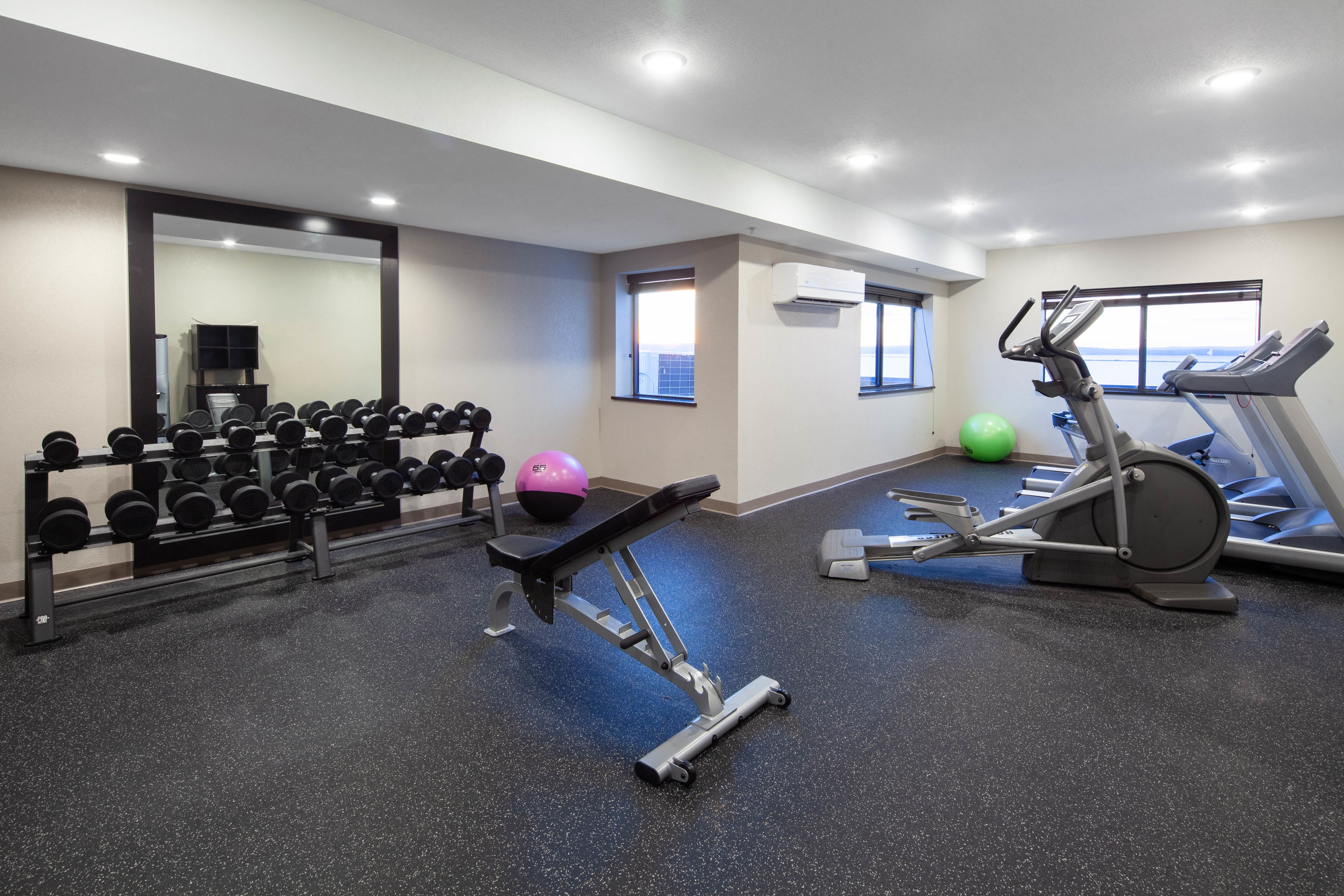 Fitness room at AmericInn by Wyndham Ashland in Ashland, Wisconsin