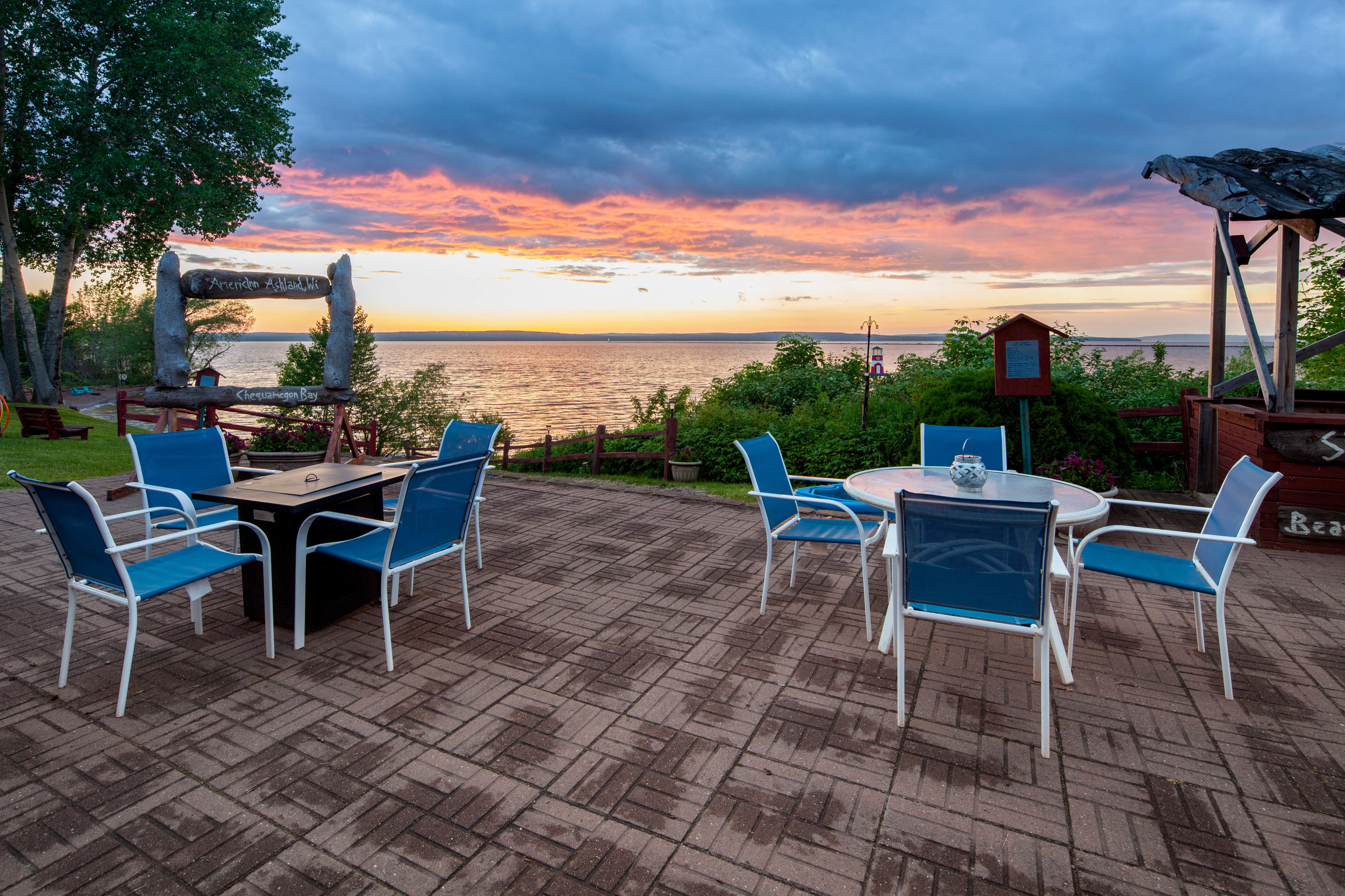 Bar patio at AmericInn by Wyndham Ashland in Ashland, Wisconsin