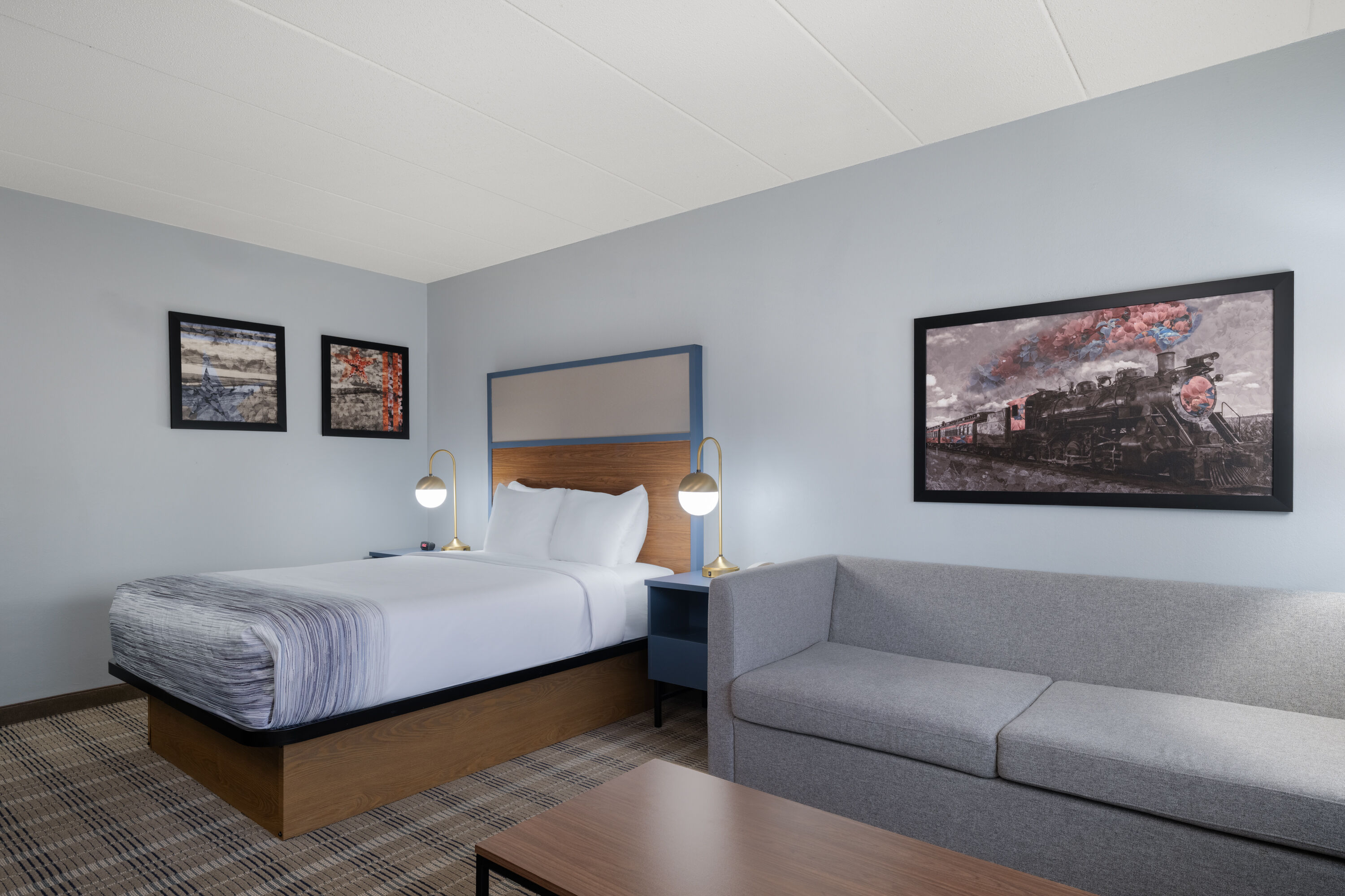 Guest room at the AmericInn by Wyndham Baldwin in Baldwin, Wisconsin