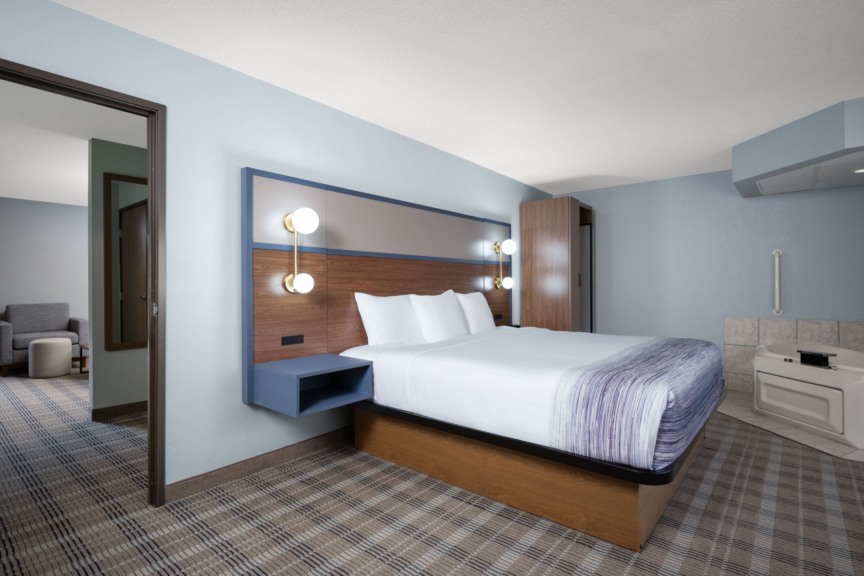 AmericInn by Wyndham Baldwin hot tub suite in Baldwin, Wisconsin
