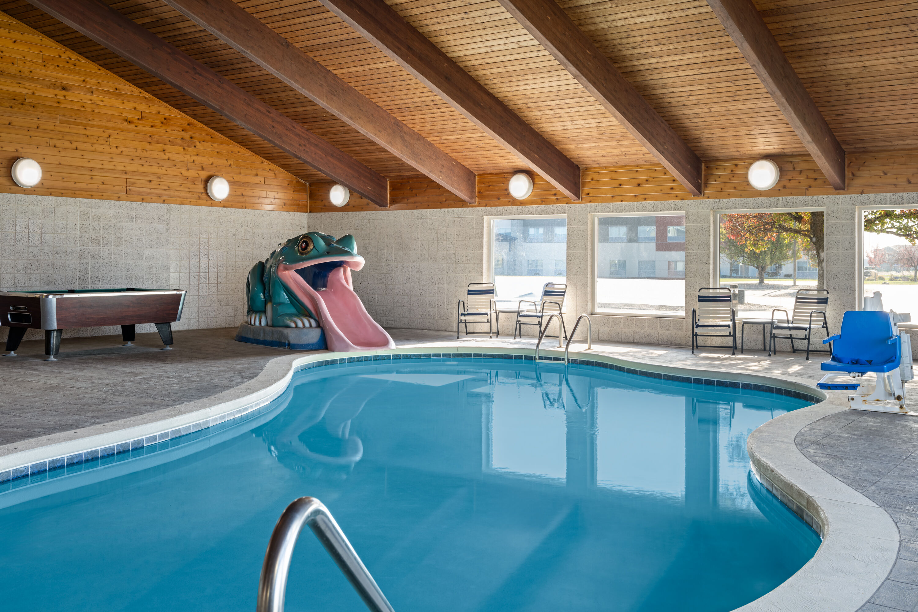 Indoor pool at the AmericInn by Wyndham Beaver Dam in Beaver Dam, Wisconsin