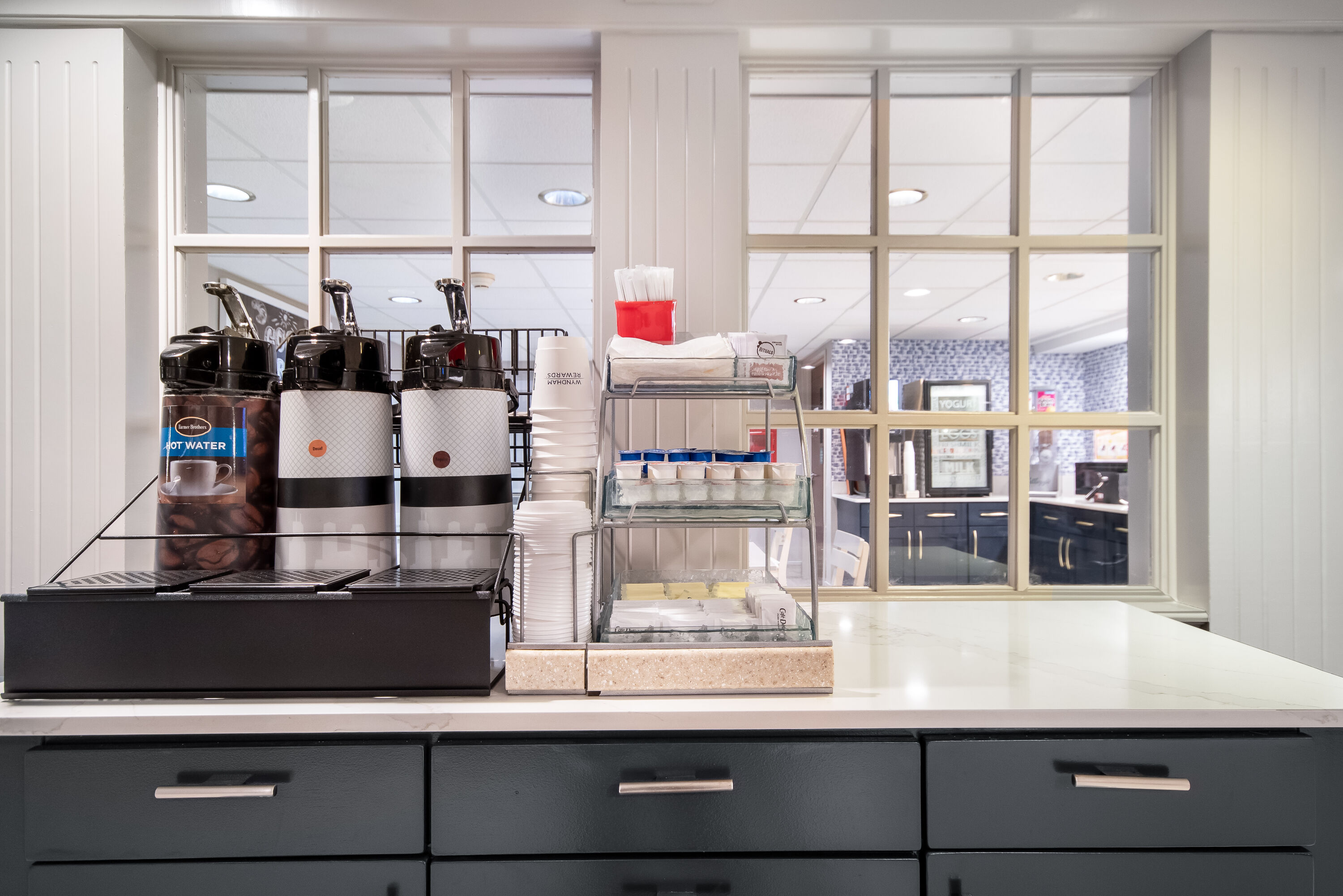 AmericInn by Wyndham Beloit restaurant breakfast area close up in Beloit, Wisconsin