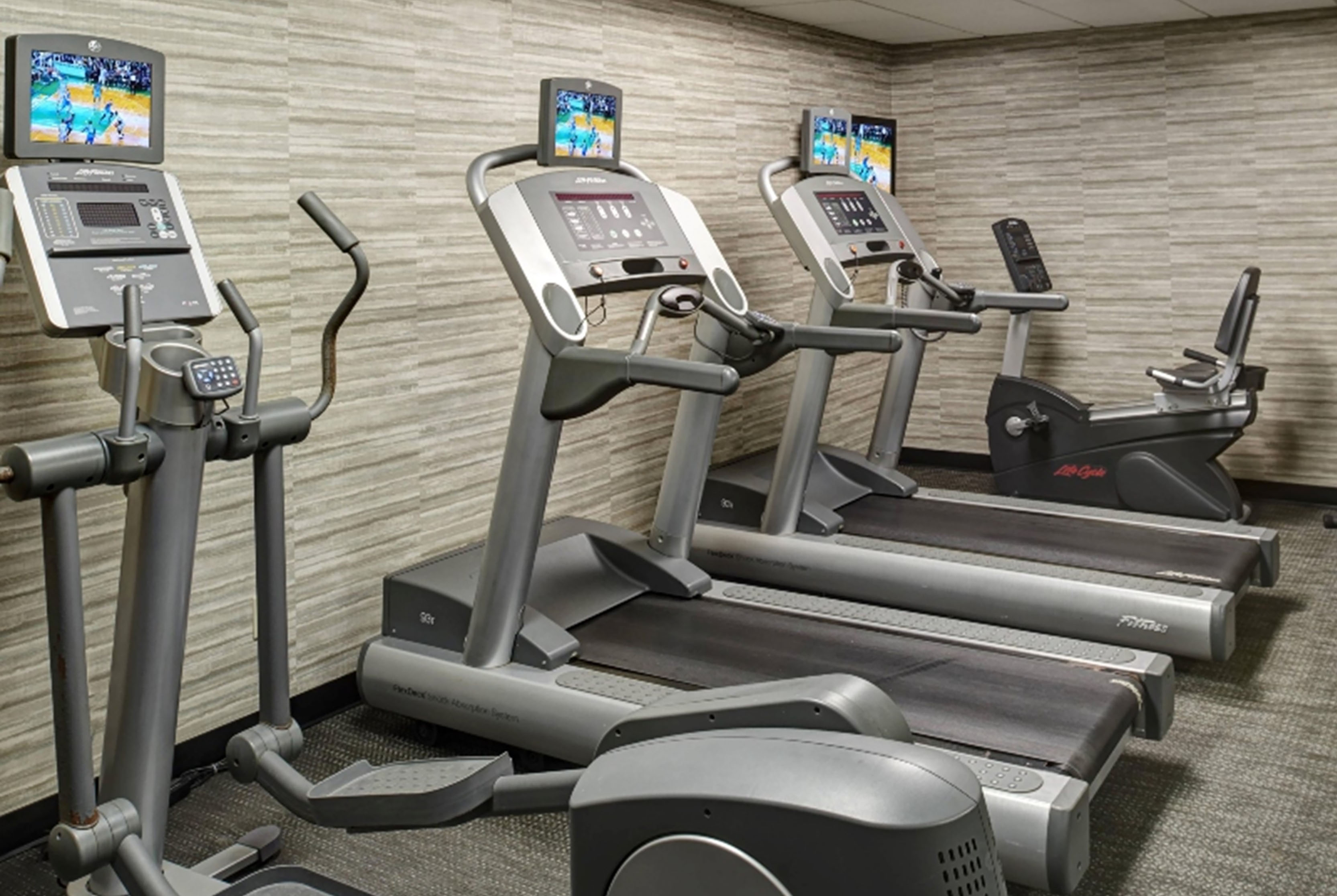 Fitness room at AmericInn by Wyndham Brookfield in Brookfield, Wisconsin