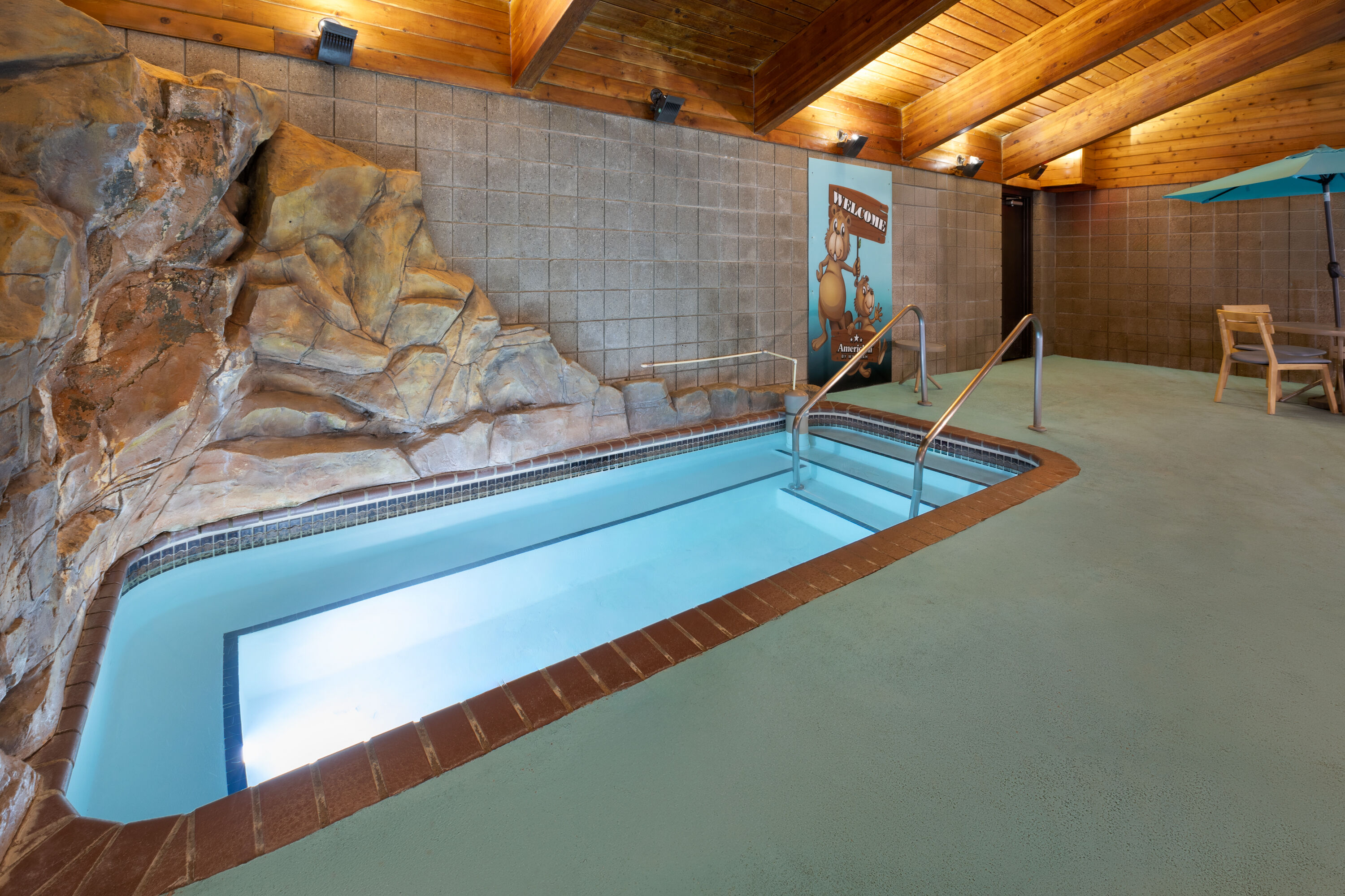 Hot tub at the AmericInn by Wyndham Chippewa Falls in Chippewa Falls, Wisconsin