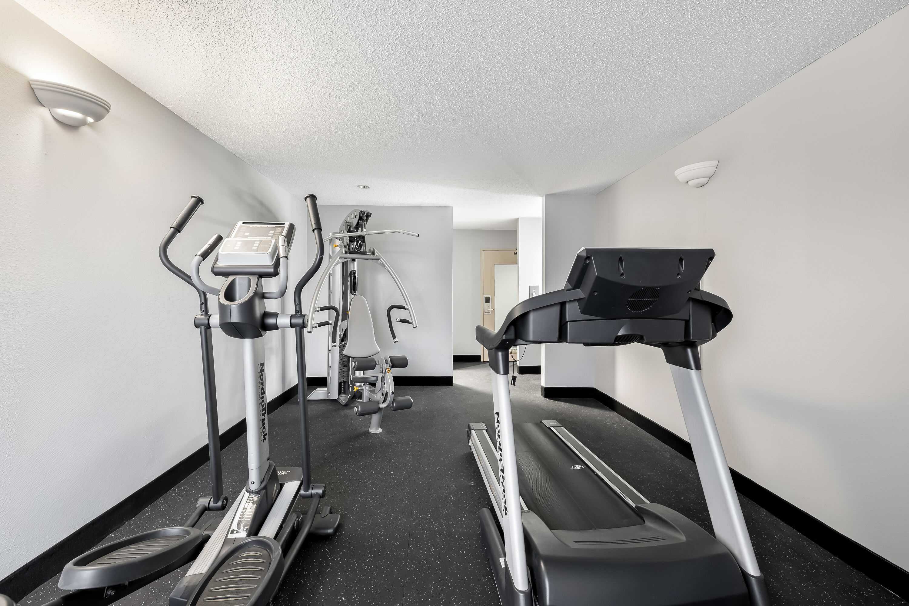 Fitness room at AmericInn by Wyndham Columbus Wisconsin in Columbus, Wisconsin