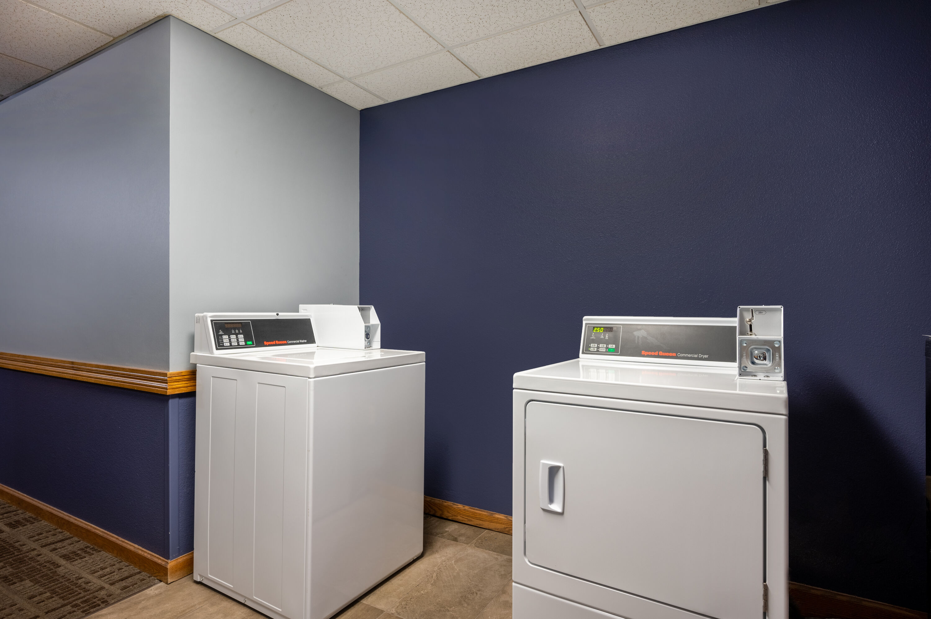 Laundry facilities at AmericInn by Wyndham Eau Claire in Eau Claire, Wisconsin
