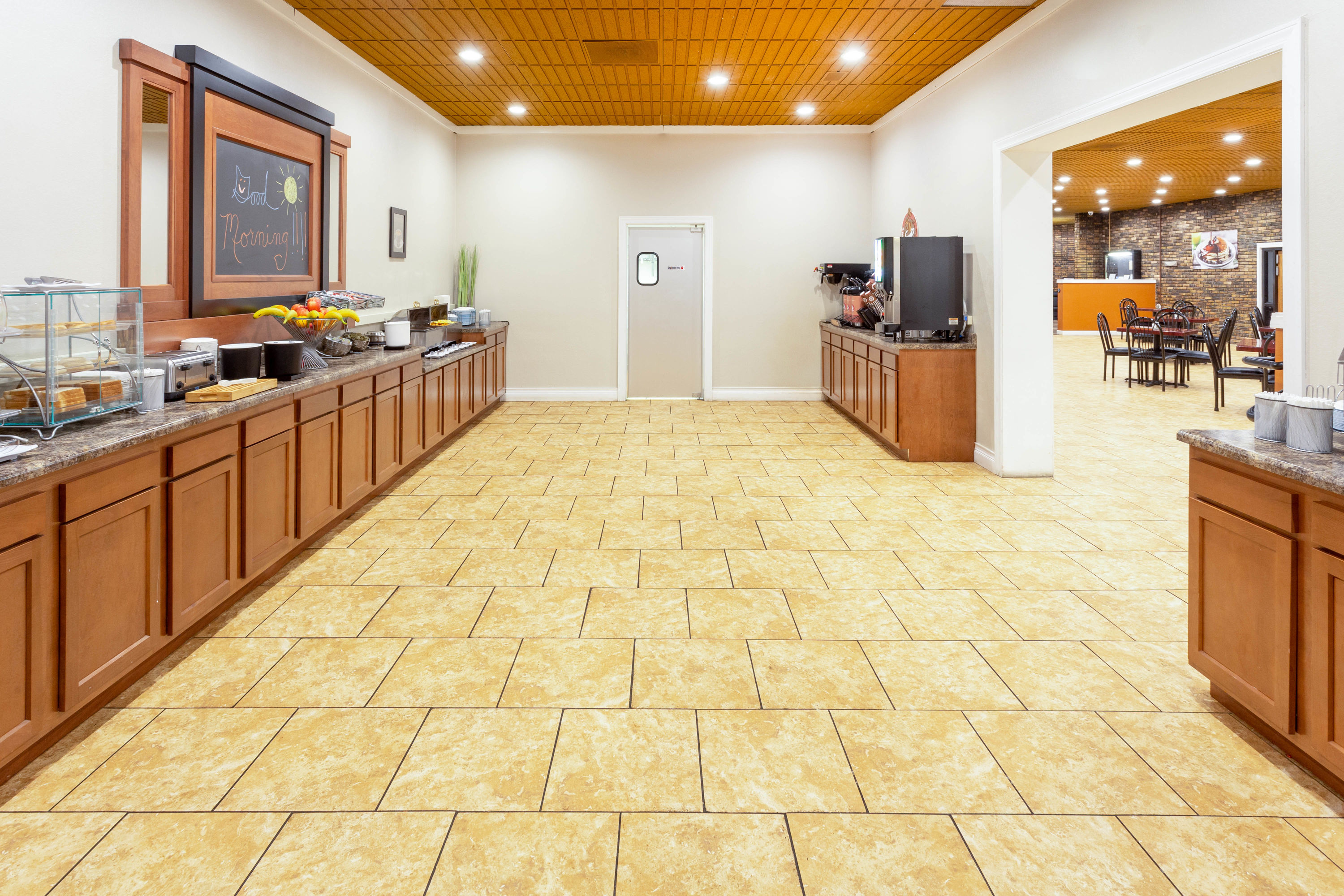 Free breakfast at AmericInn by Wyndham Janesville in Janesville, Wisconsin