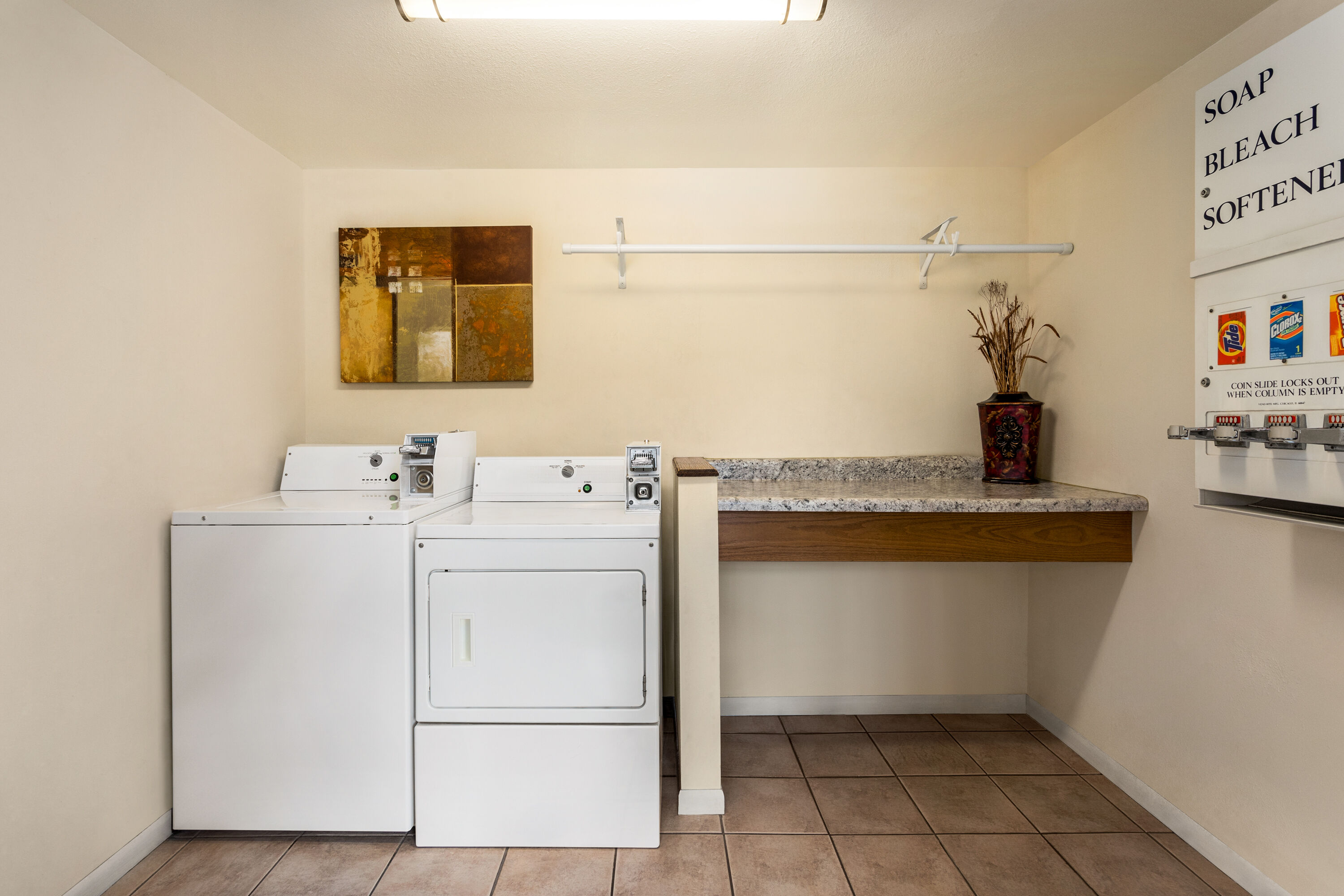 Laundry facilities at AmericInn by Wyndham La Crosse Riverfront Conference Center in La Crosse, Wisconsin