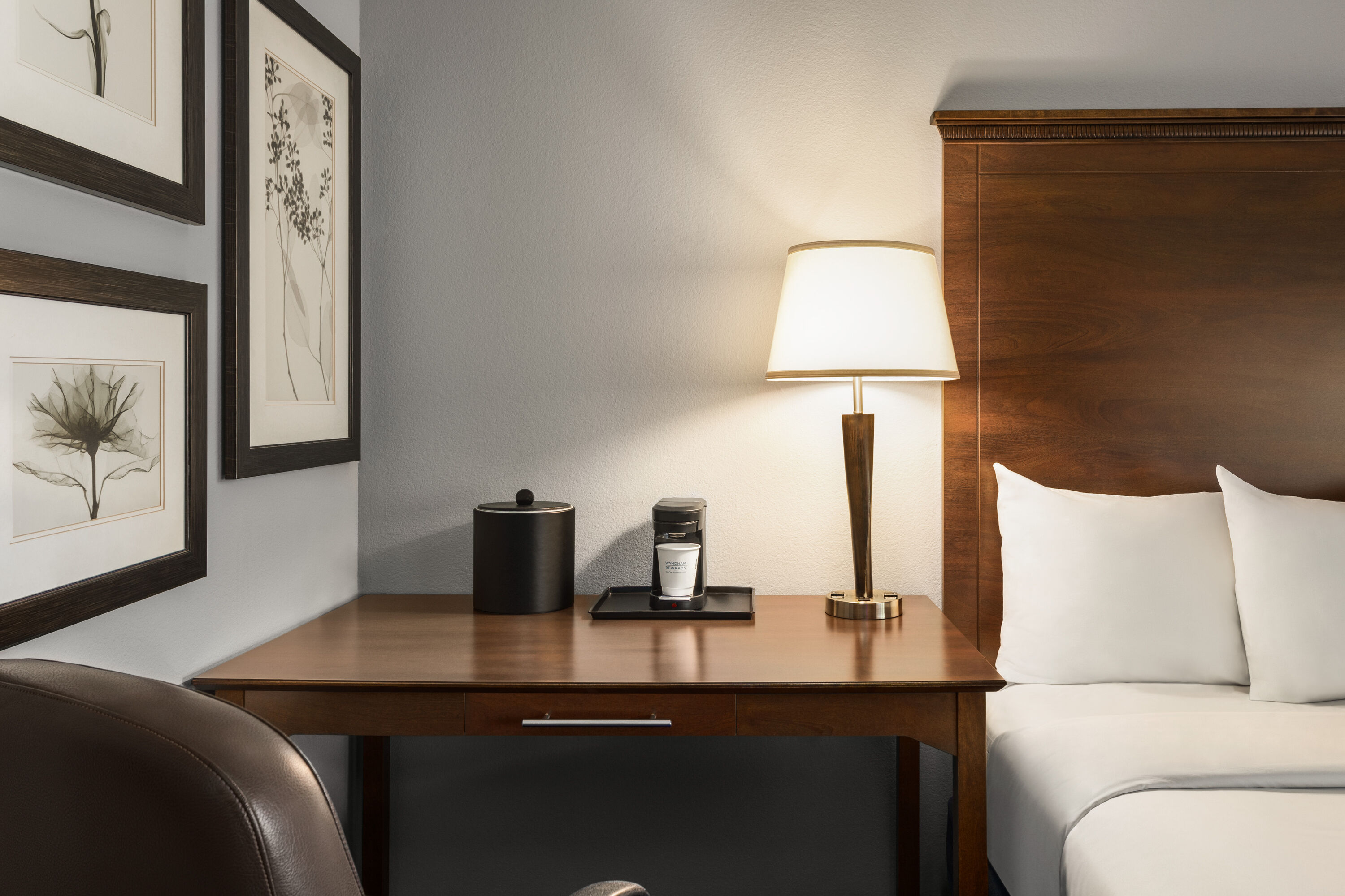 Guest room at the AmericInn by Wyndham Madison West in Madison, Wisconsin