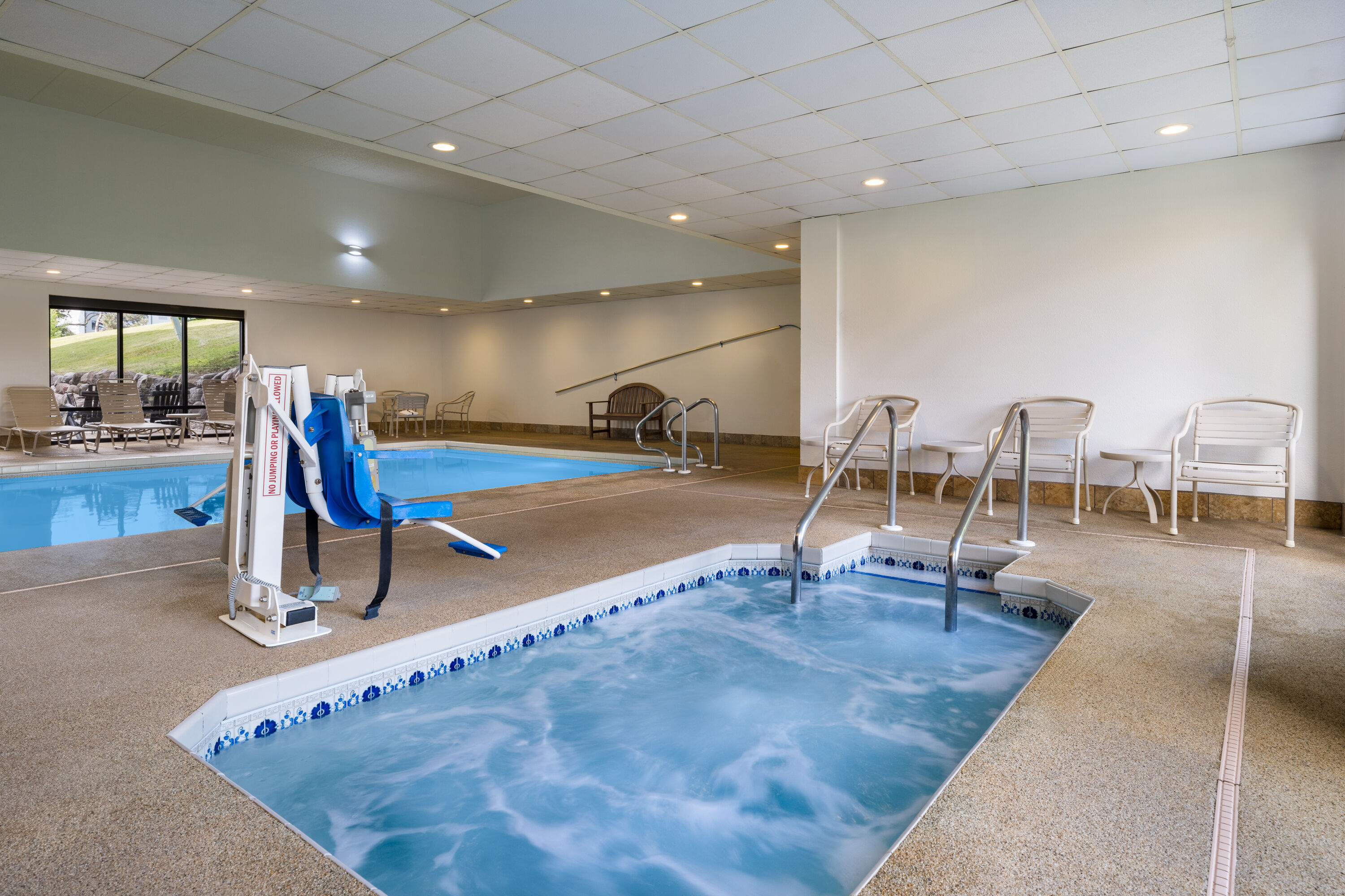 Hot tub at the AmericInn by Wyndham Madison West in Madison, Wisconsin