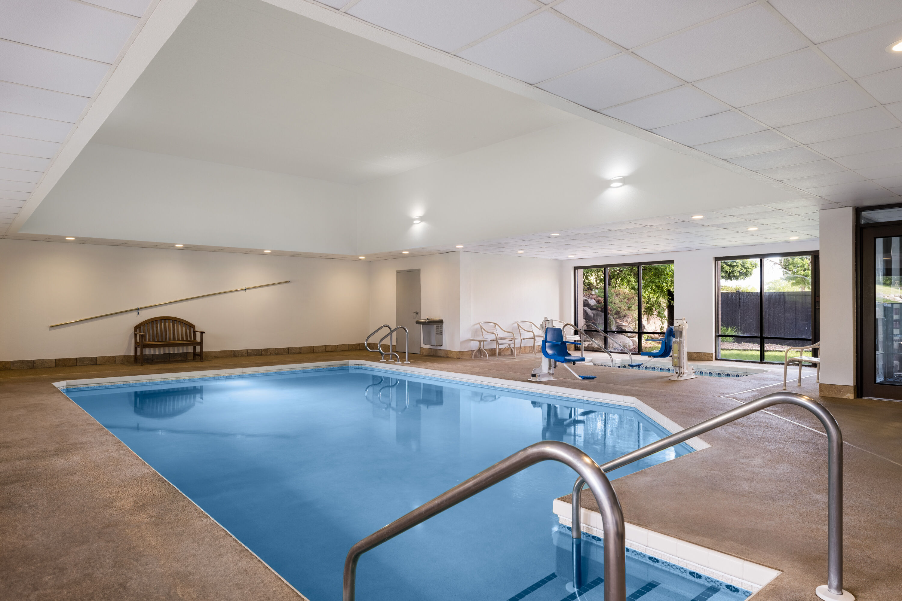 Indoor pool at the AmericInn by Wyndham Madison West in Madison, Wisconsin