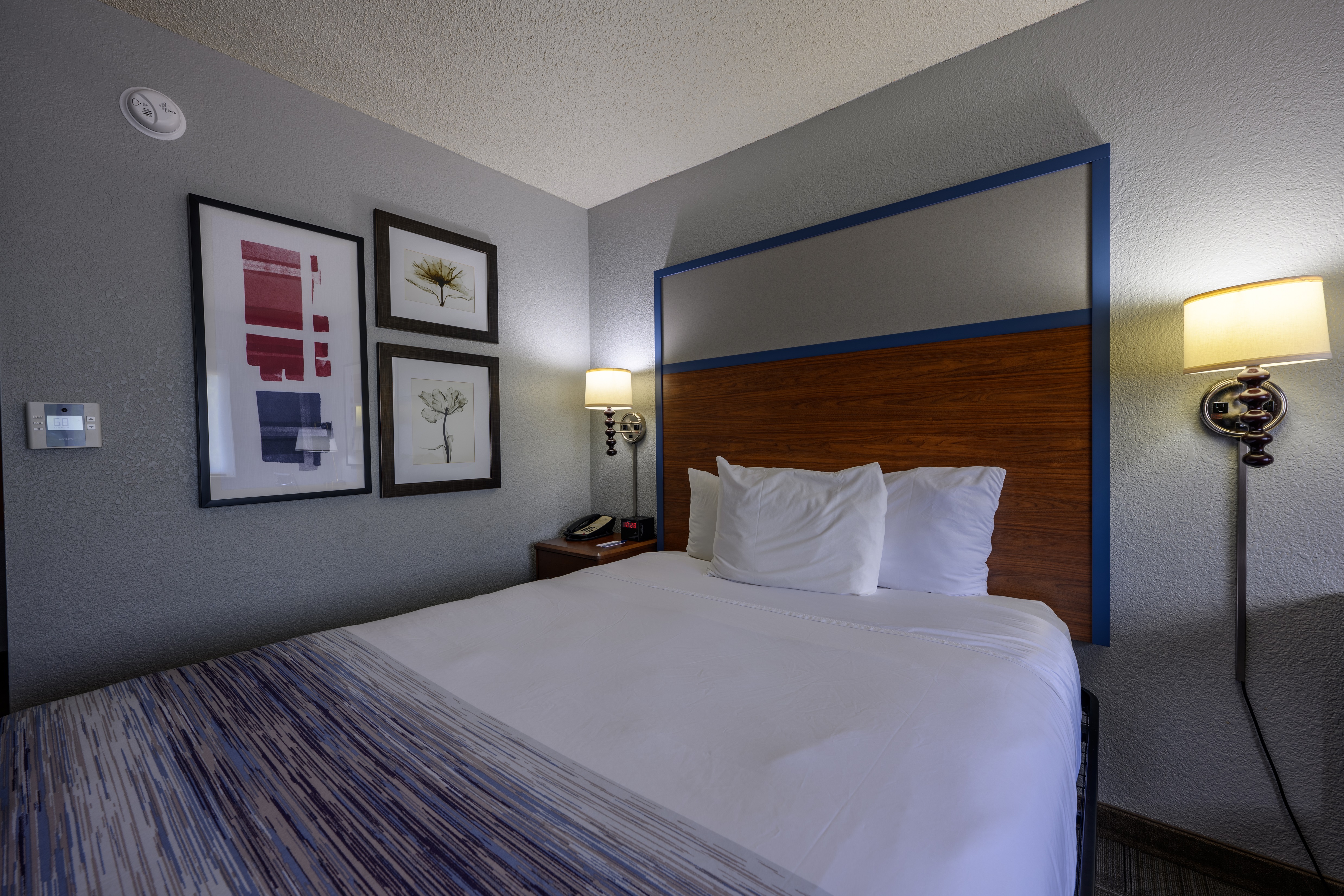 Guest room at the AmericInn by Wyndham Monroe in Monroe, Wisconsin