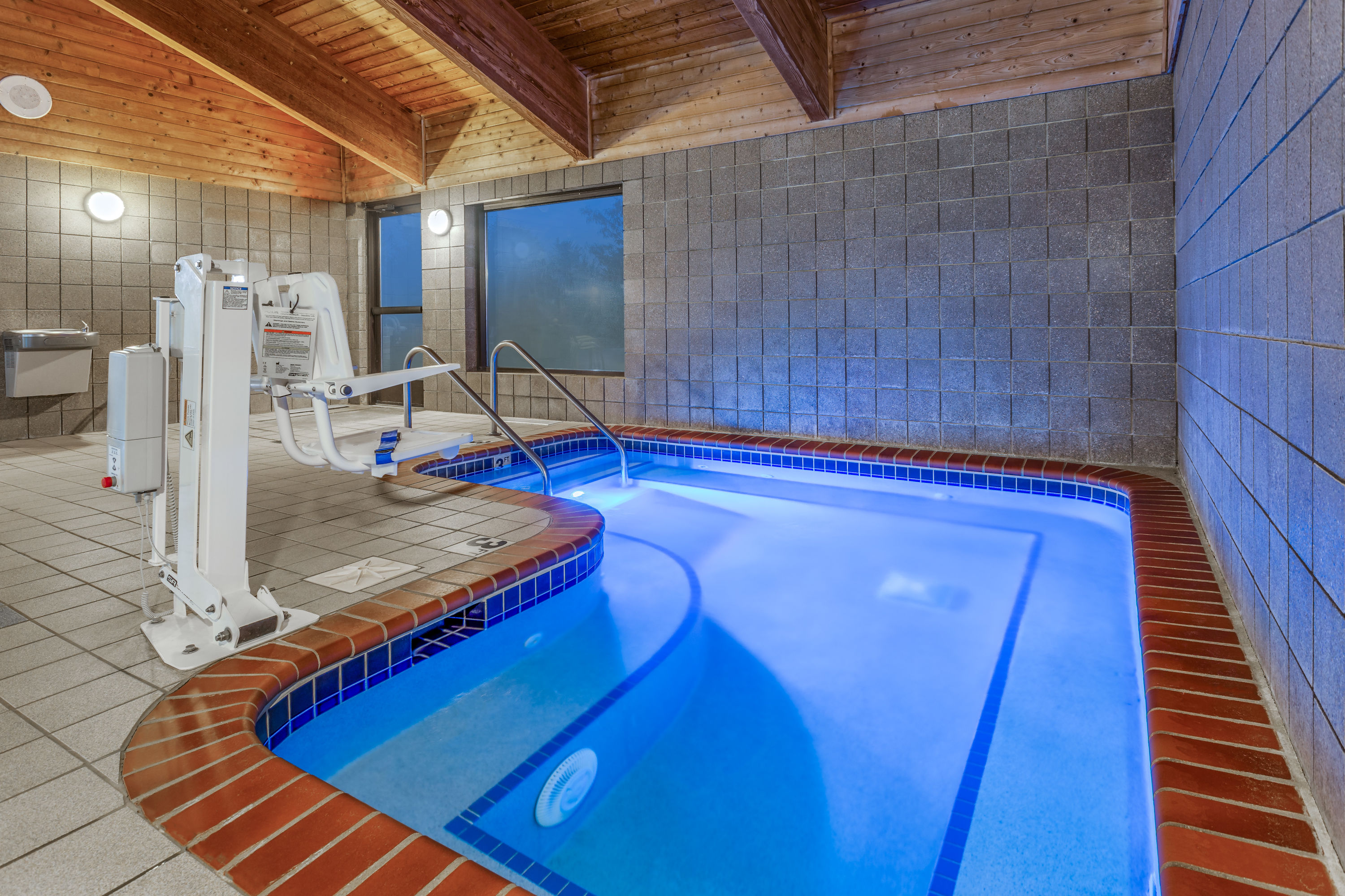 Hot tub at the AmericInn by Wyndham Monroe in Monroe, Wisconsin