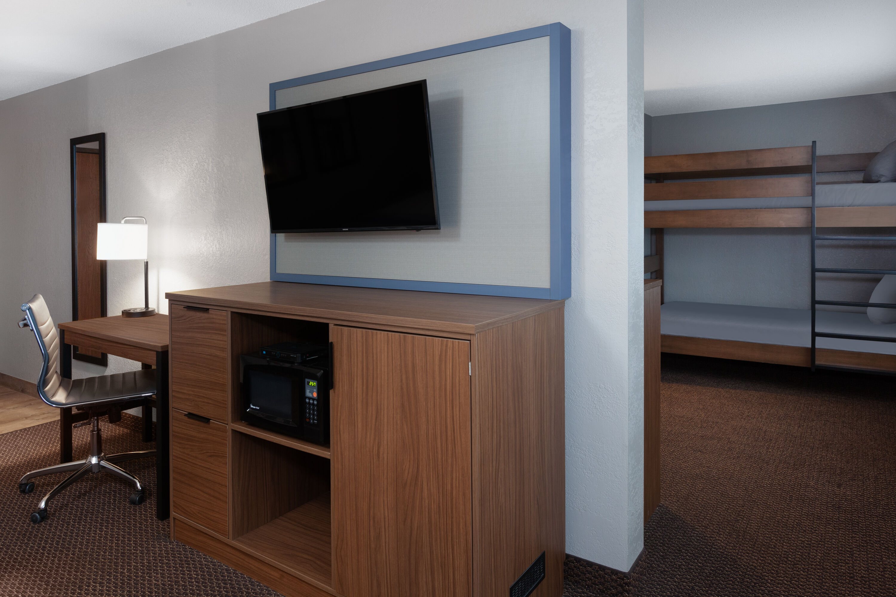 Guest room at the AmericInn by Wyndham New Richmond in New Richmond, Wisconsin