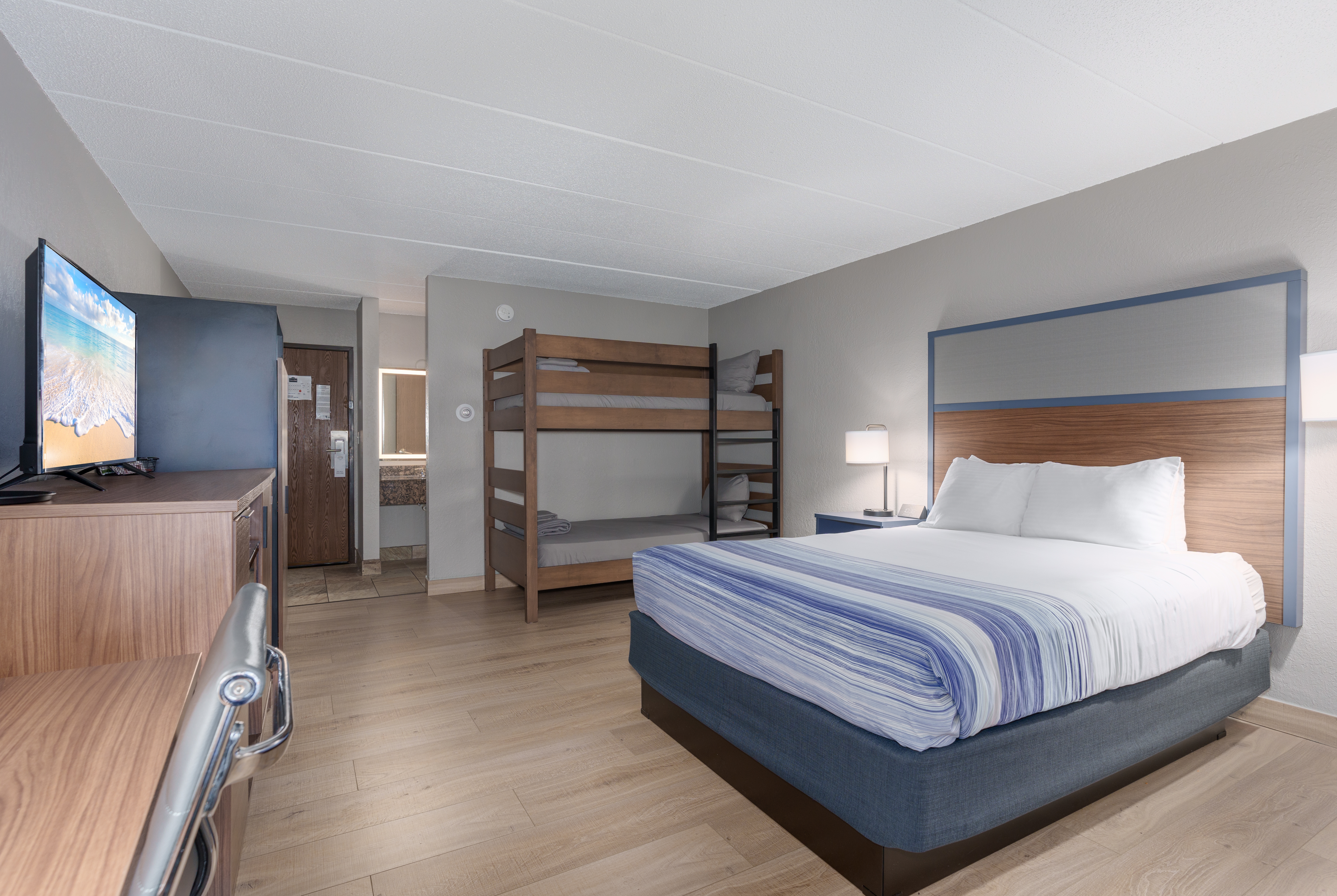 Guest room at the AmericInn by Wyndham New Richmond in New Richmond, Wisconsin